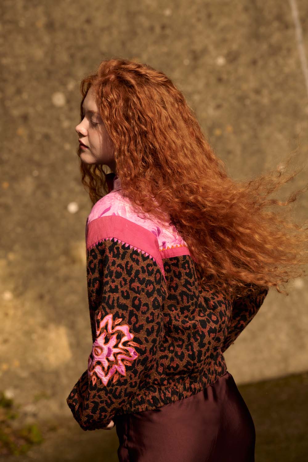 Carrie Jacket in Pink / Leopard