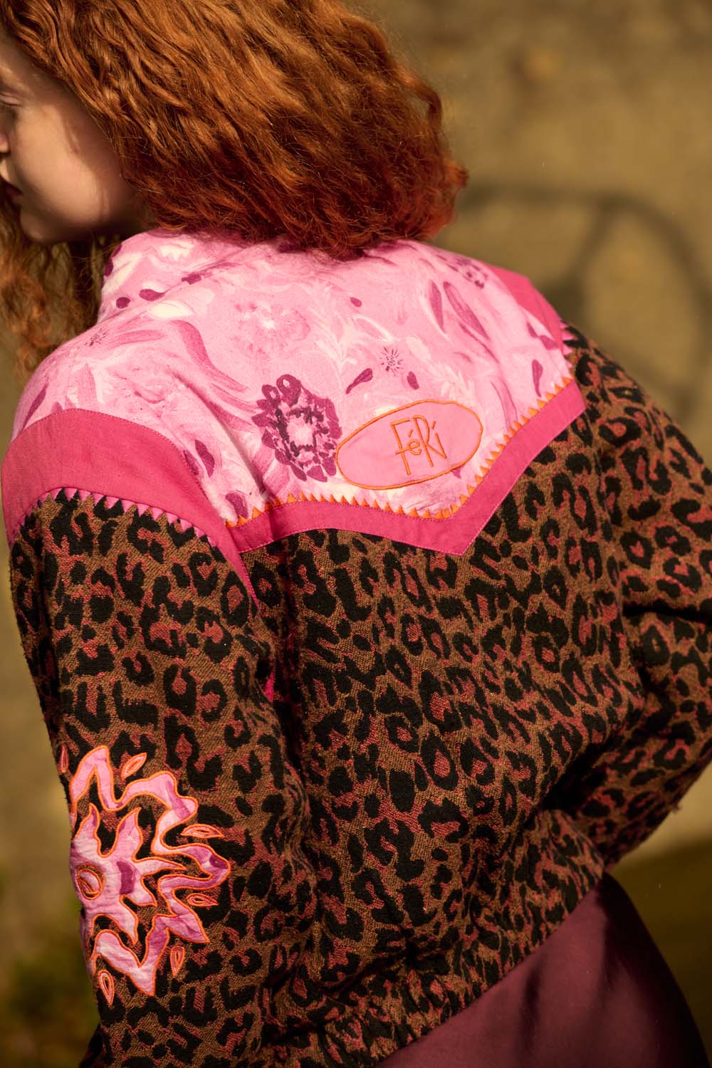 Carrie Jacket in Pink / Leopard