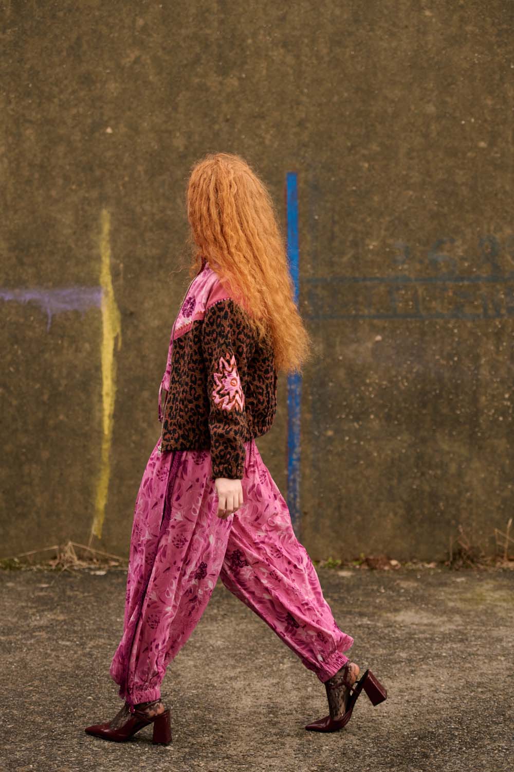 Carrie Jacket in Pink / Leopard