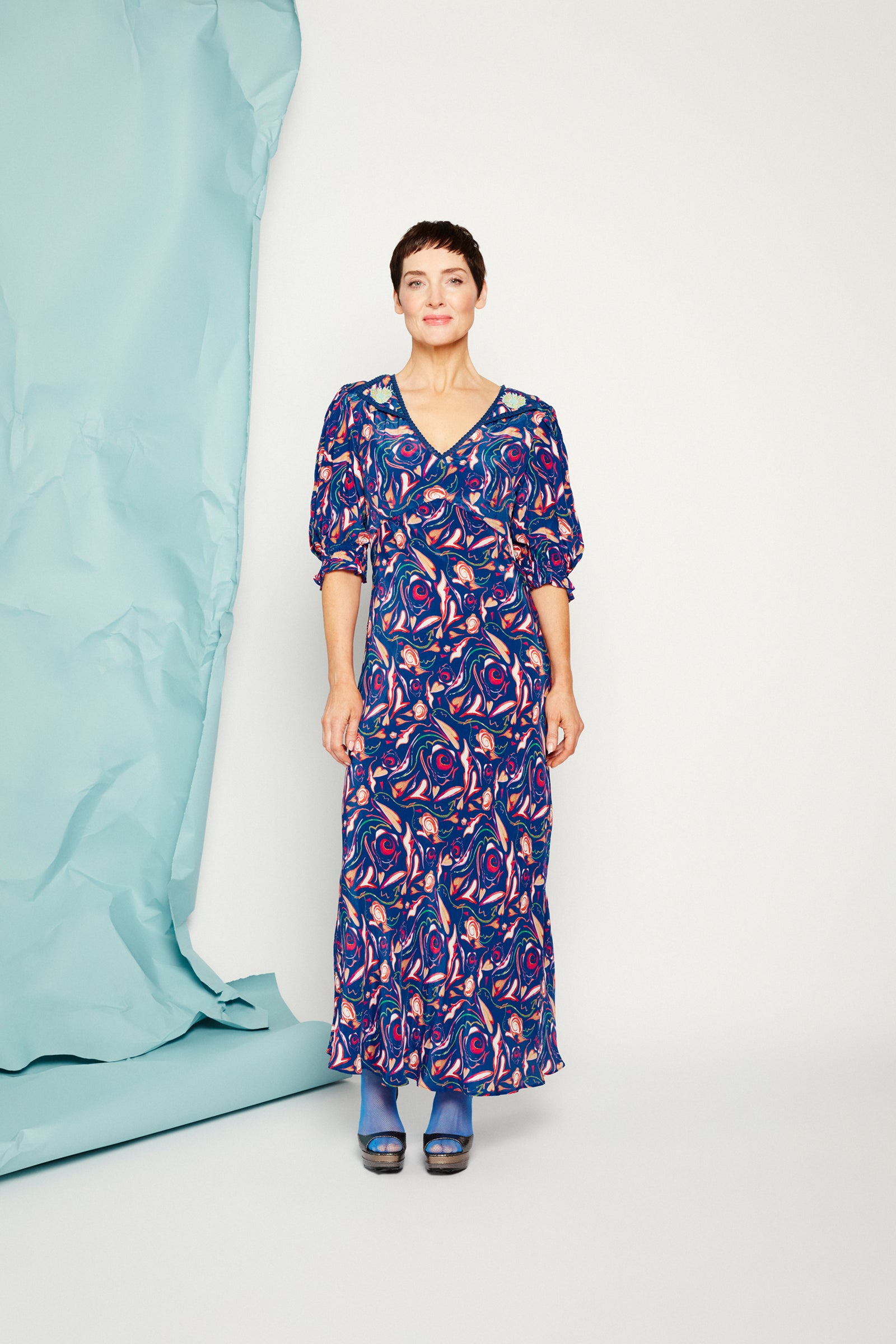 Bianca dress in blue