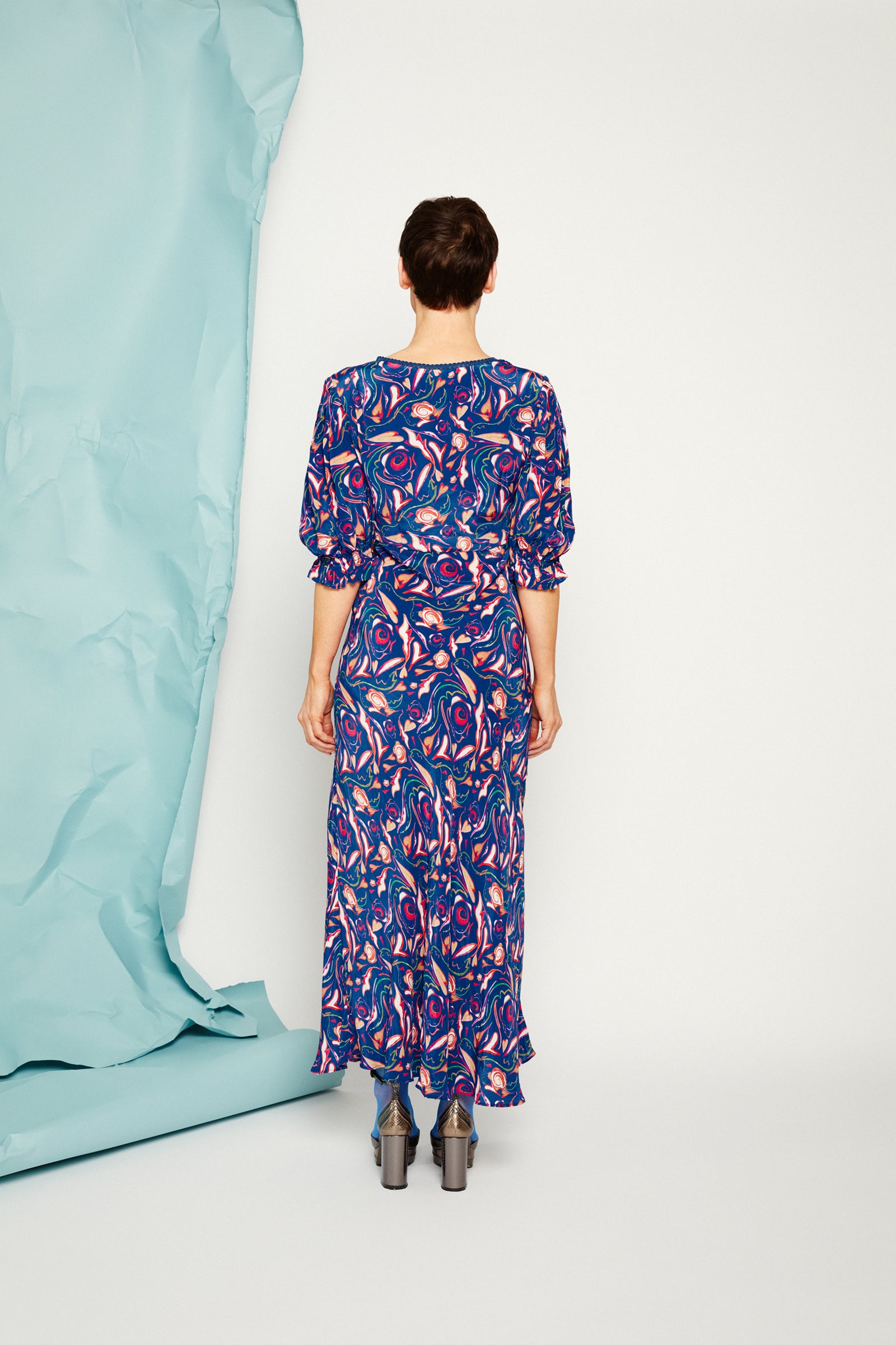 Bianca dress in blue