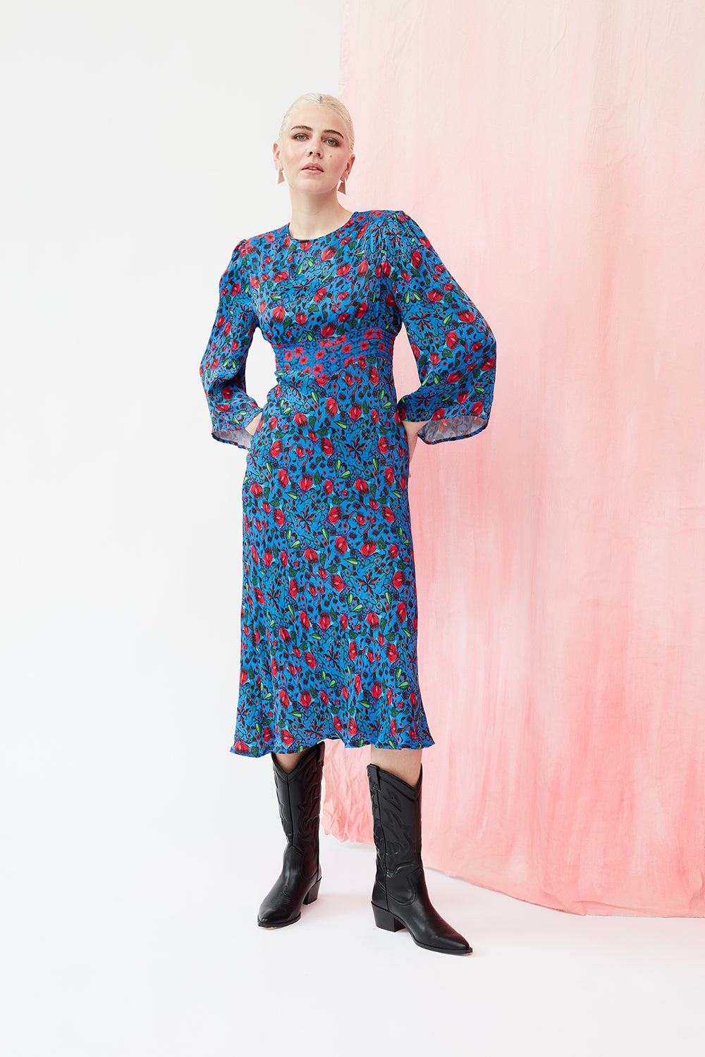 Alison dress in blue