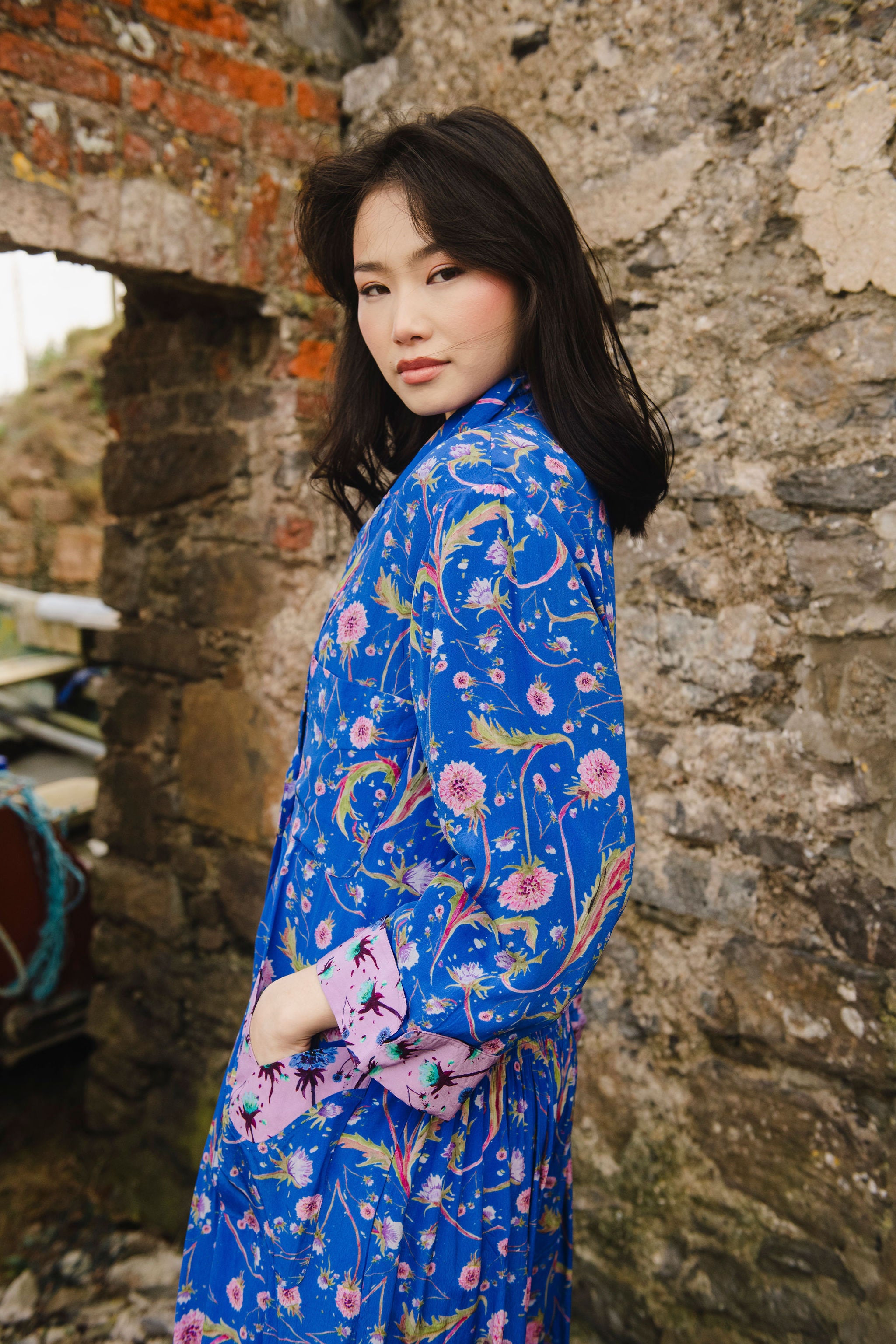 Blue Dandelion Elle Kimono