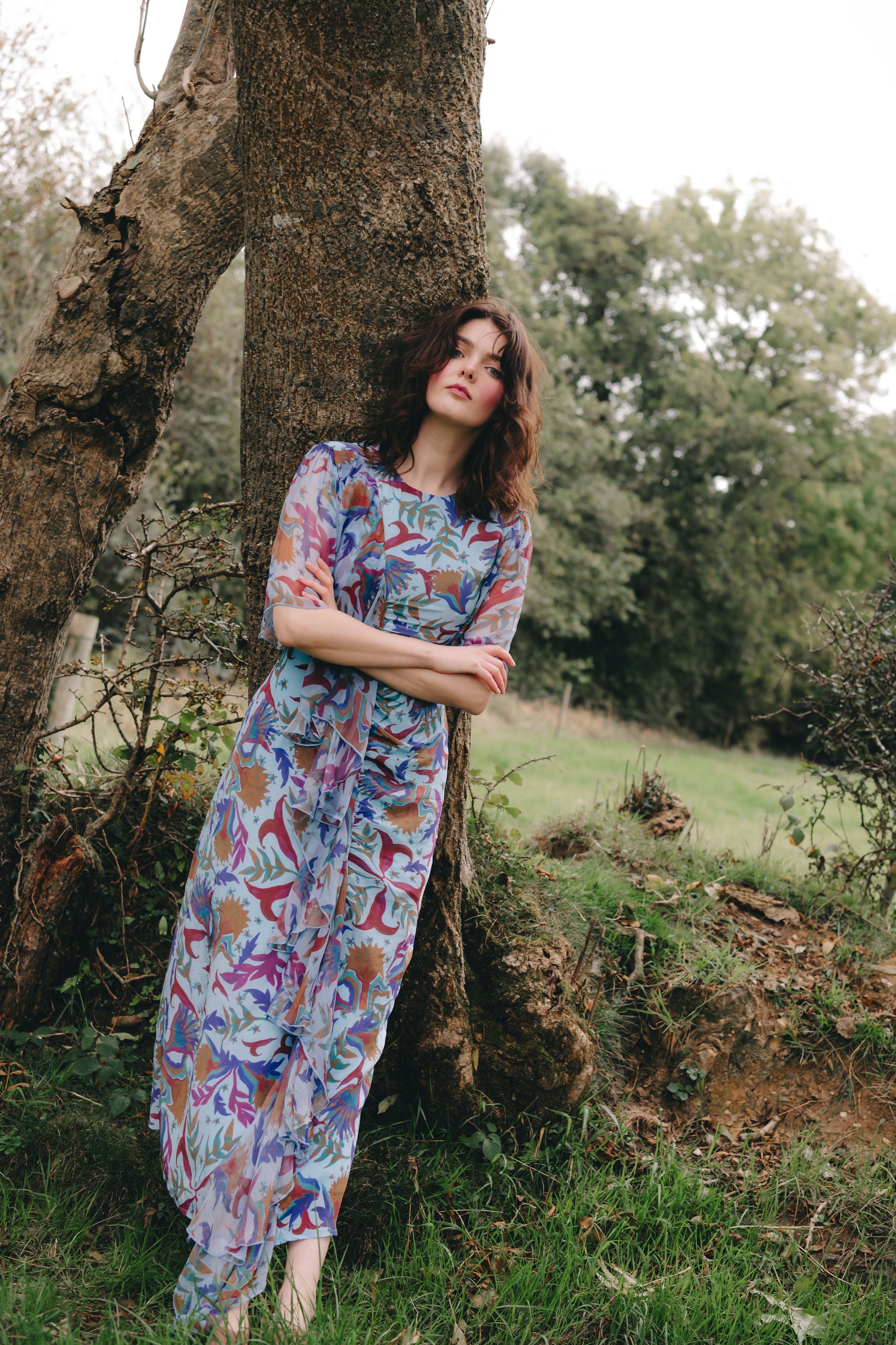 Marilyn Dress in Blue