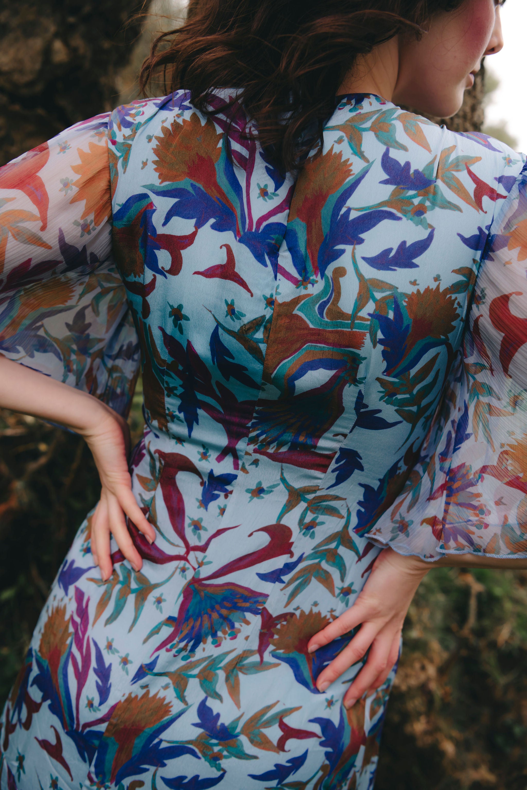 Marilyn Dress in Blue