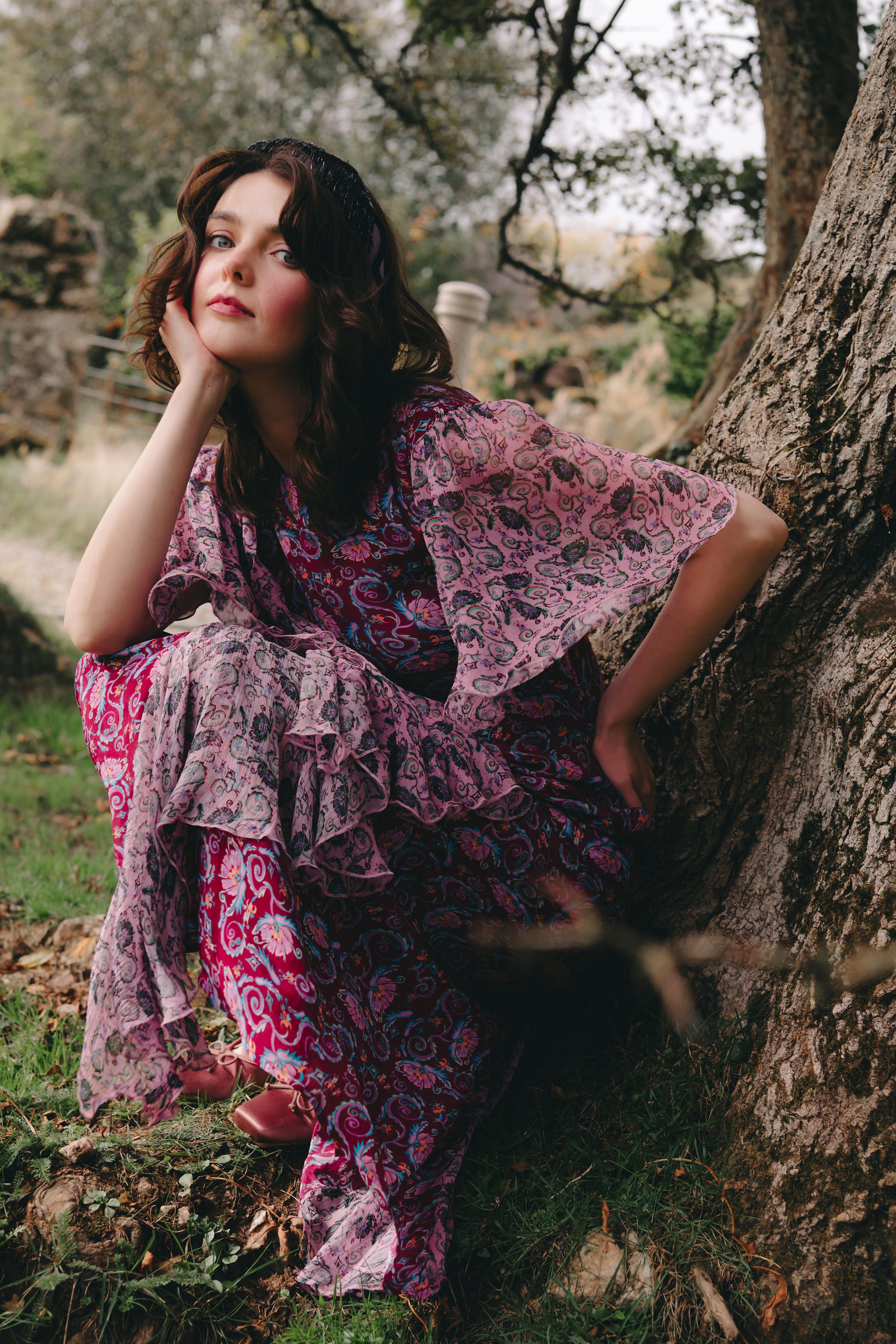 Marilyn Dress in contrast prints