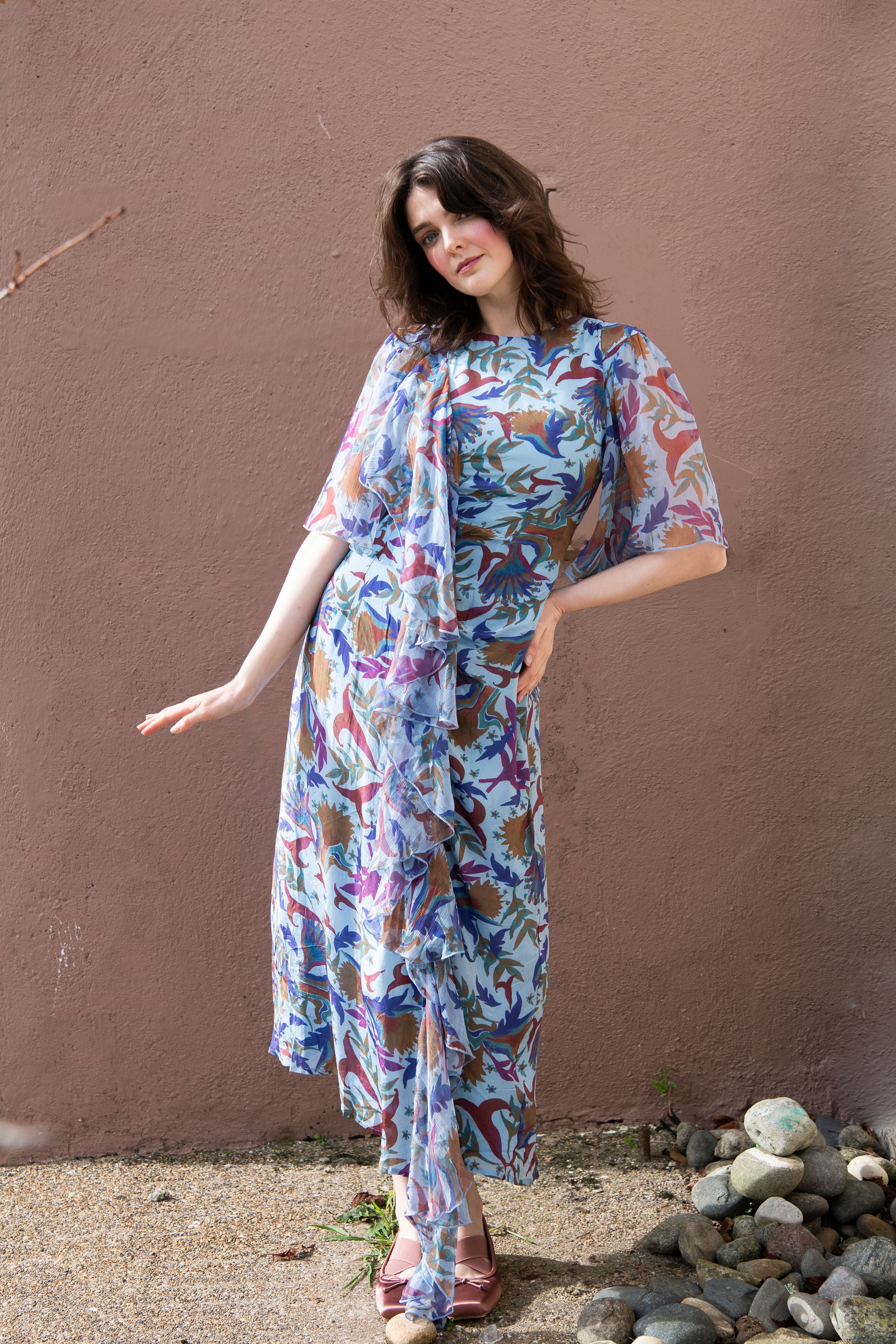 Marilyn Dress in Blue