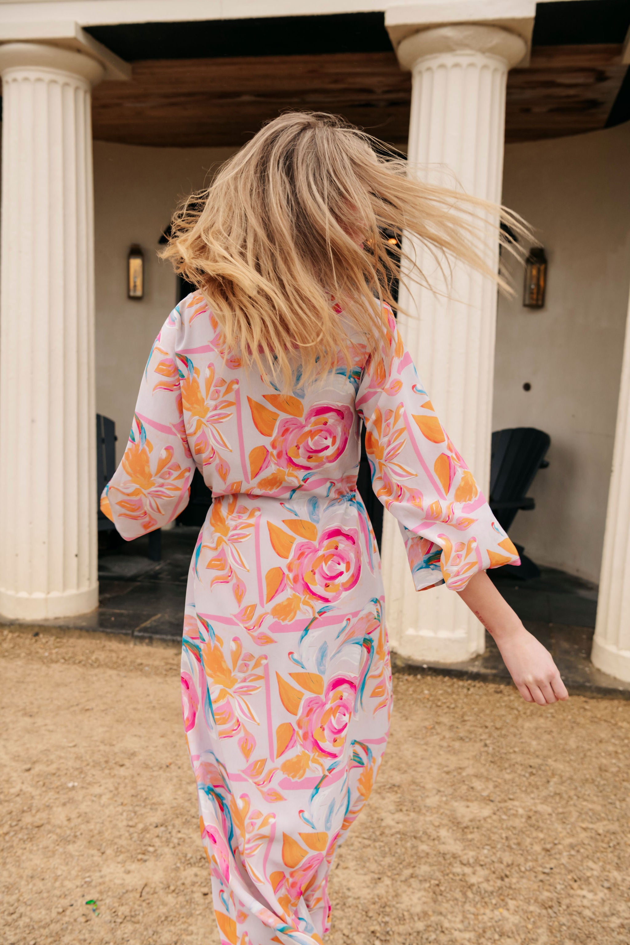 Fianna Dress in multi print