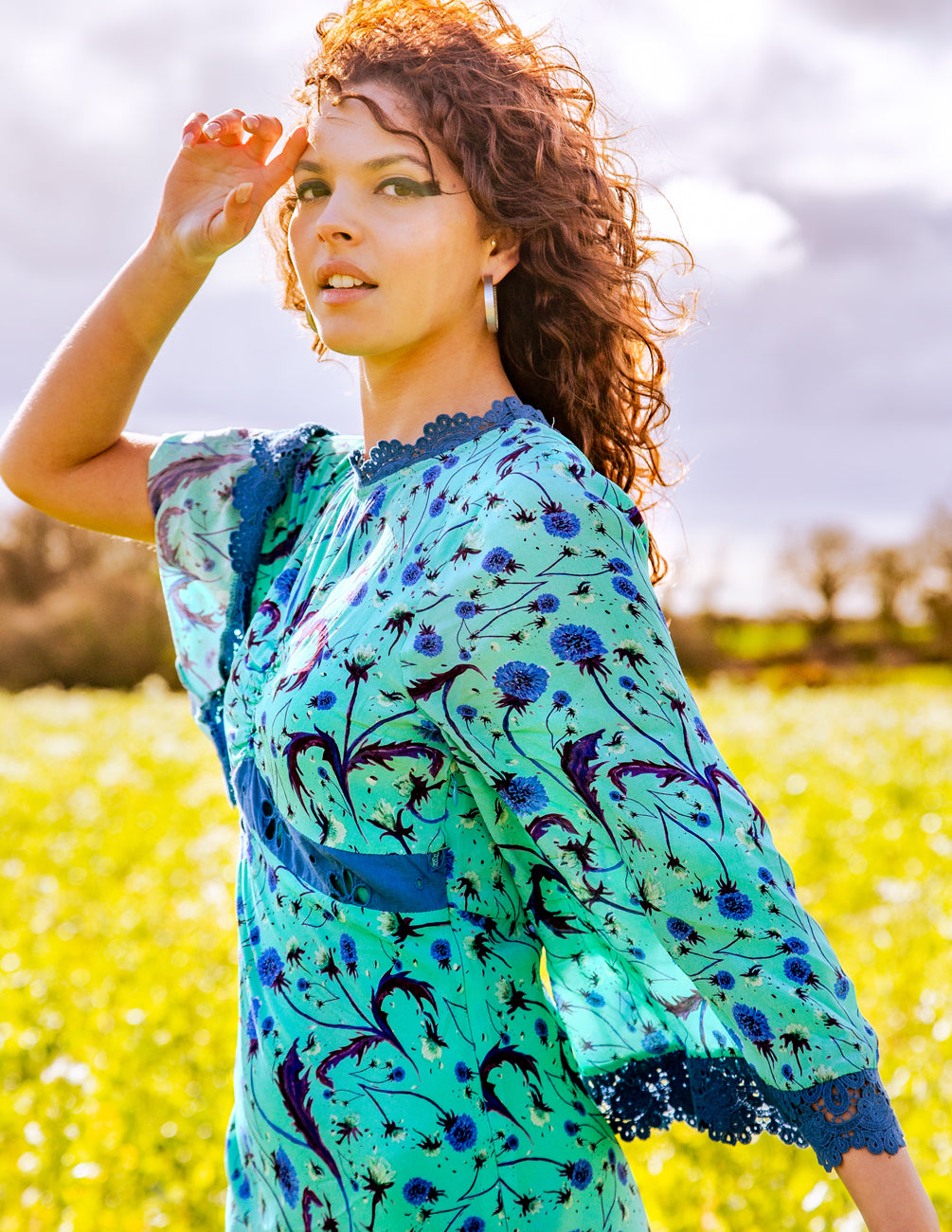 The Jasmine dress in green