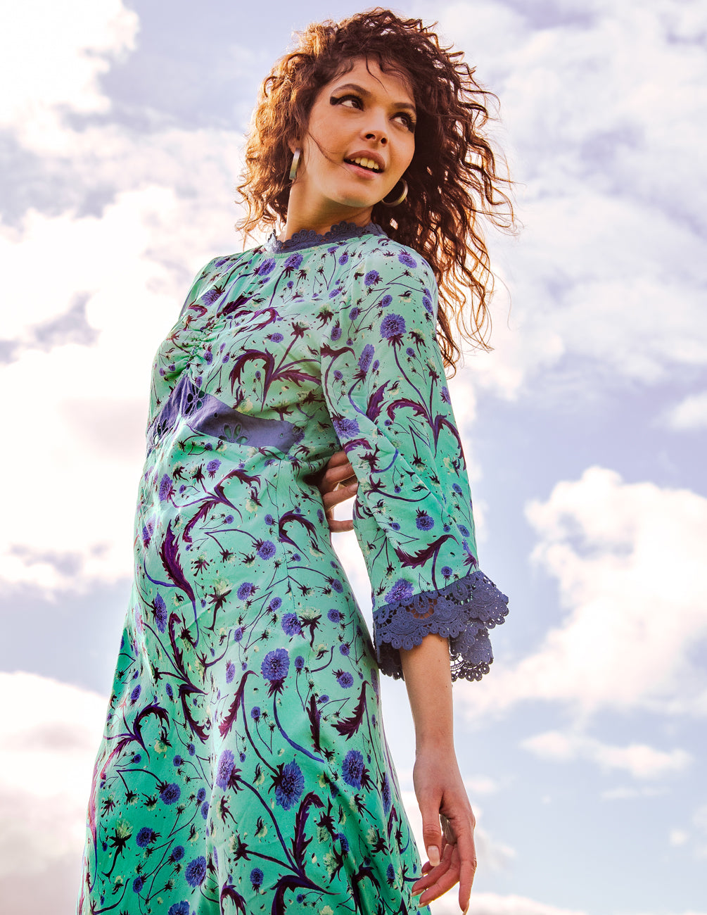 The Jasmine dress in green