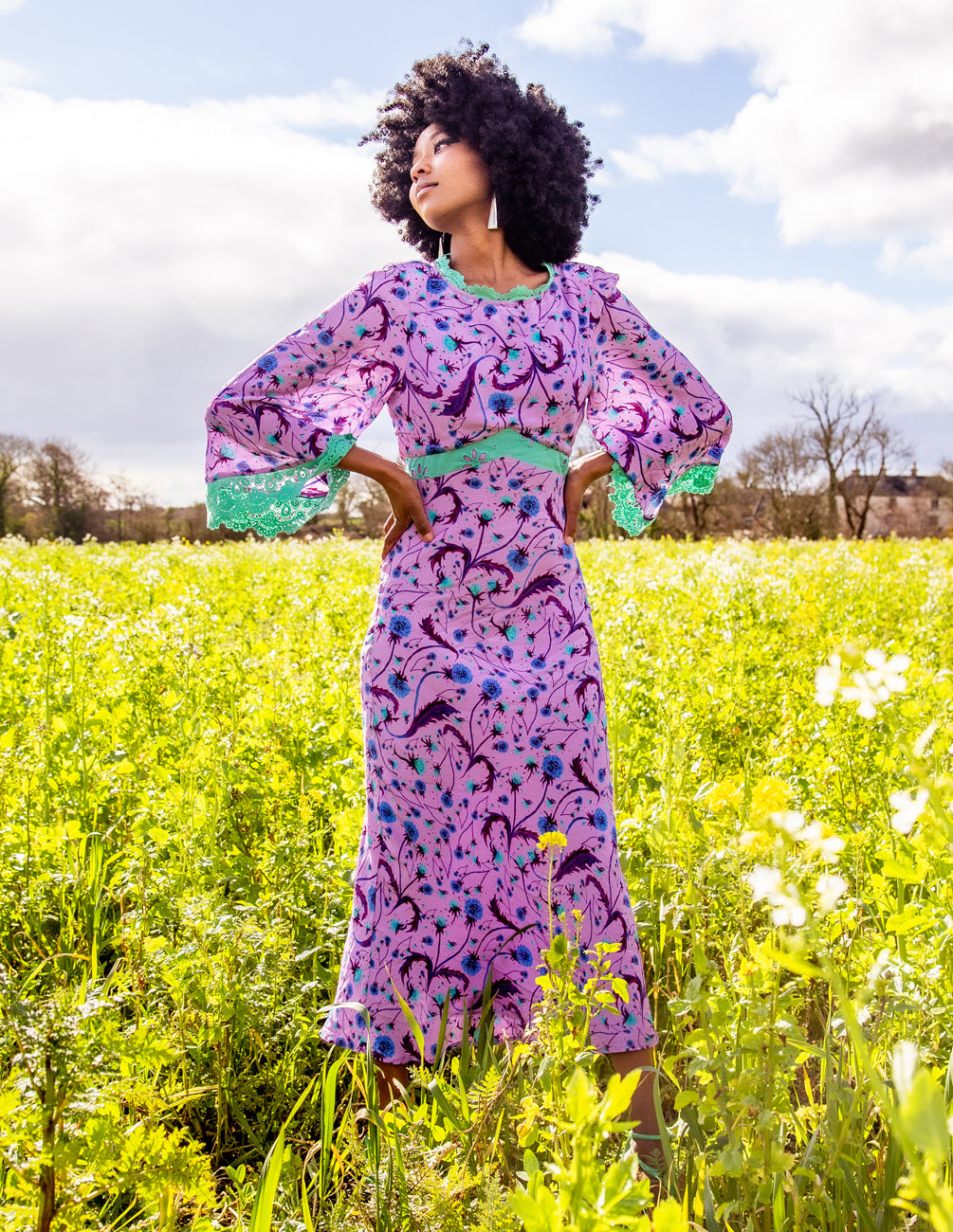 The Jasmine dress in Lilac