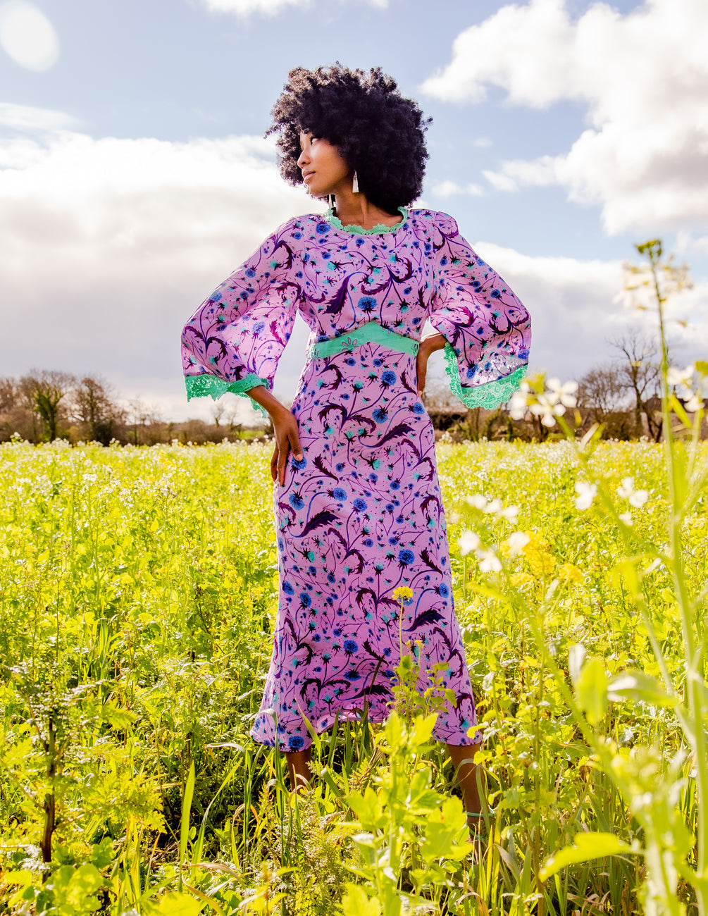 The Jasmine dress in Lilac