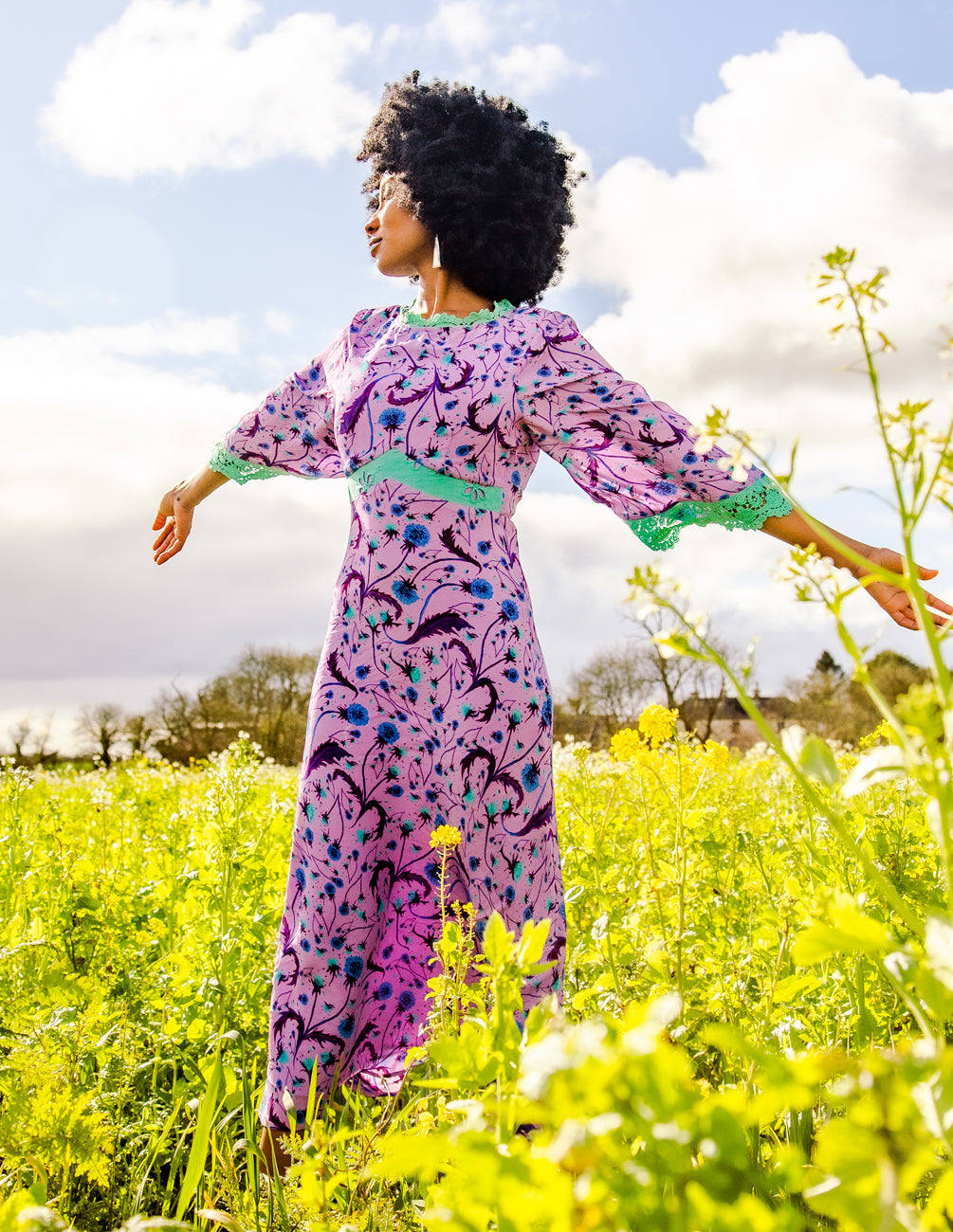 The Jasmine dress in Lilac