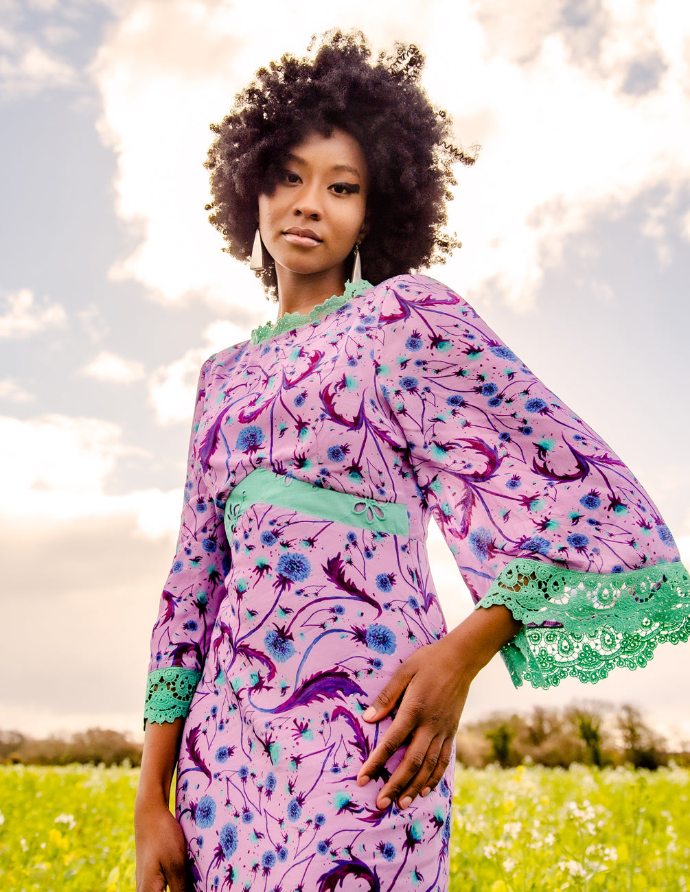 The Jasmine dress in Lilac