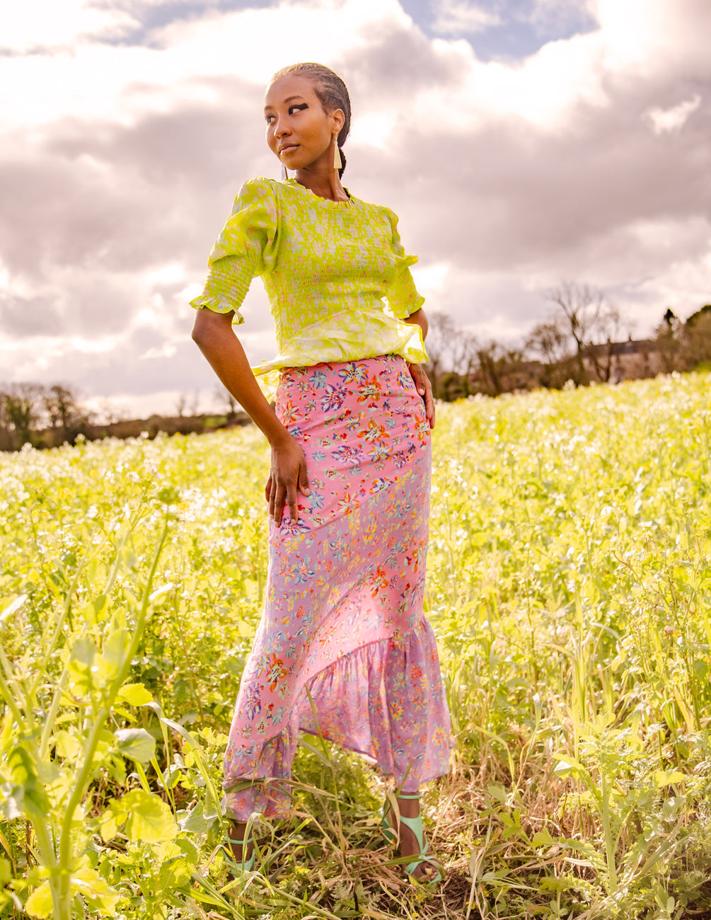 The Ebony skirt in pink