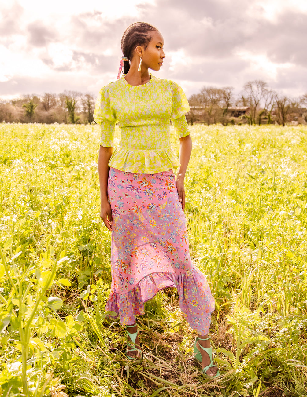 The Ebony skirt in pink