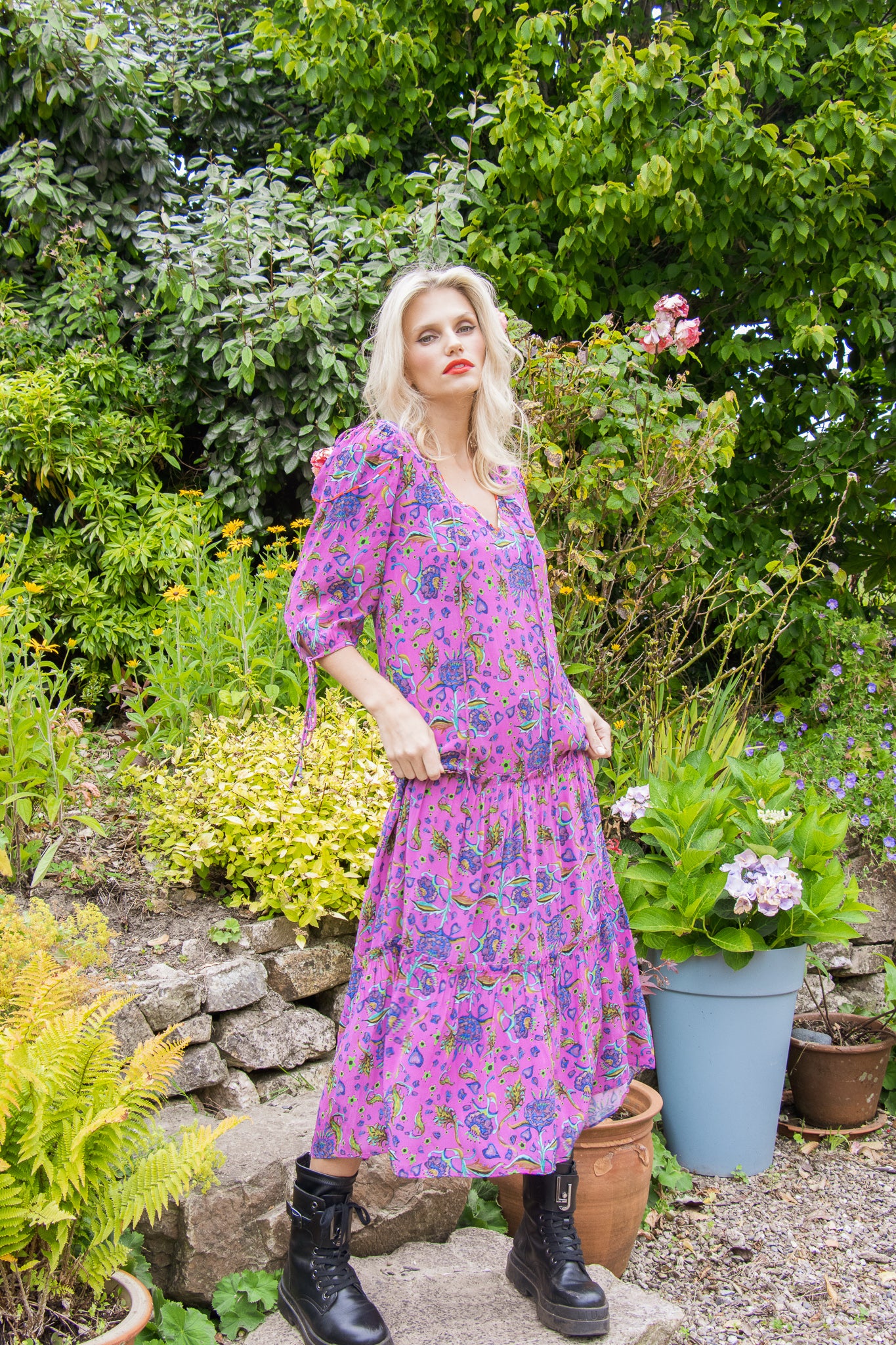 Laurel Dress ( pink)