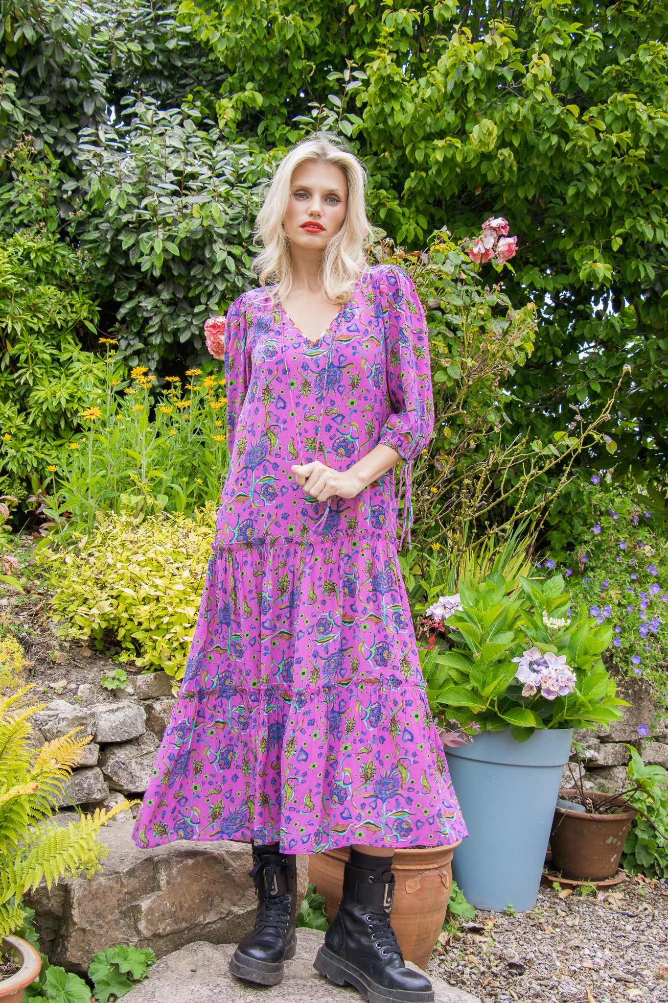 Laurel Dress ( pink)