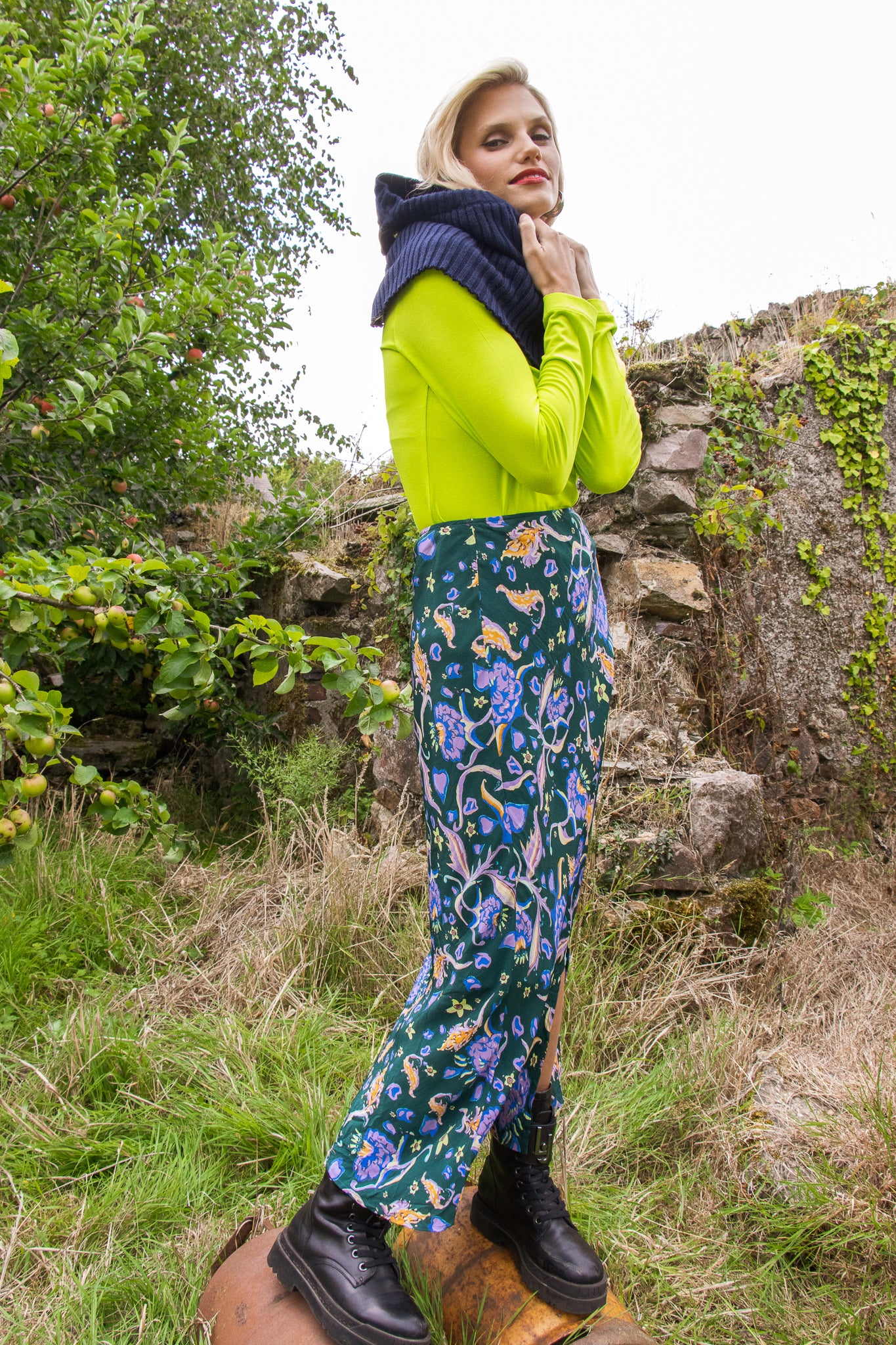 Rachel midi skirt (green)