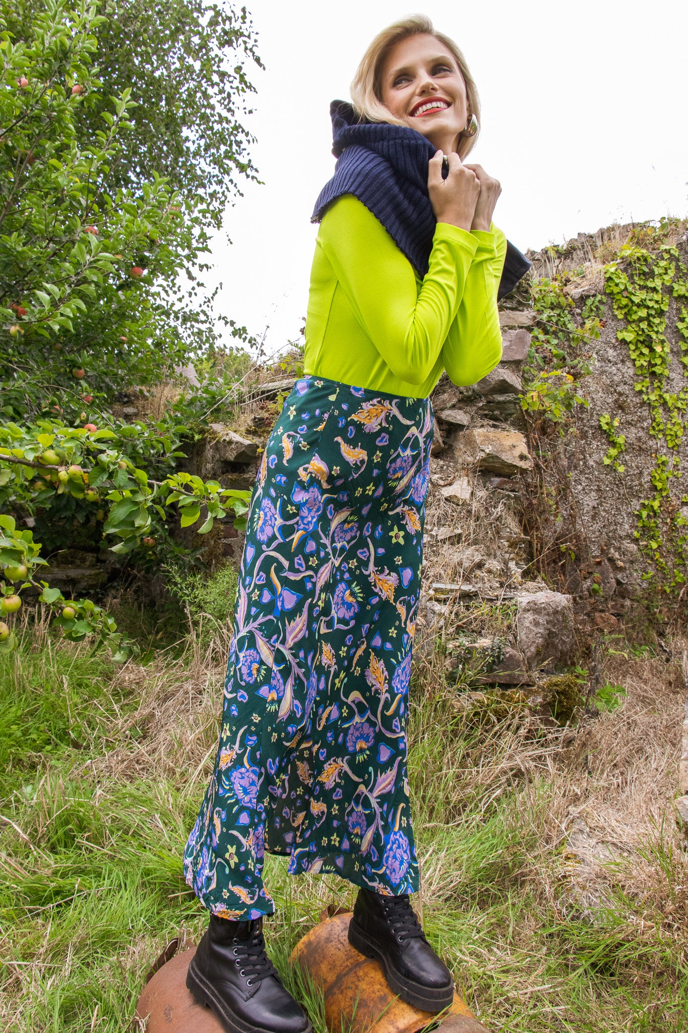 Rachel midi skirt (green)
