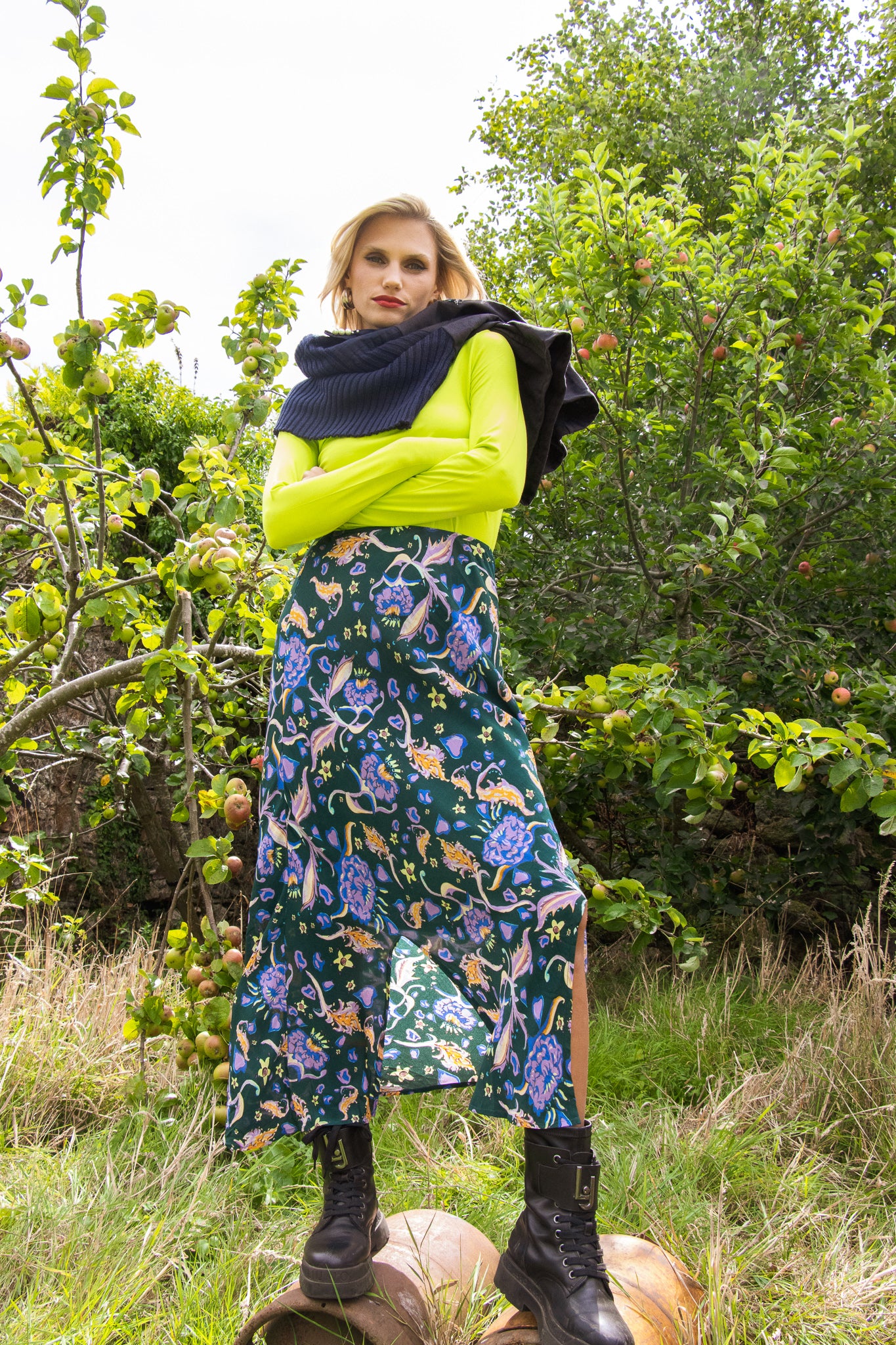 Rachel midi skirt (green)