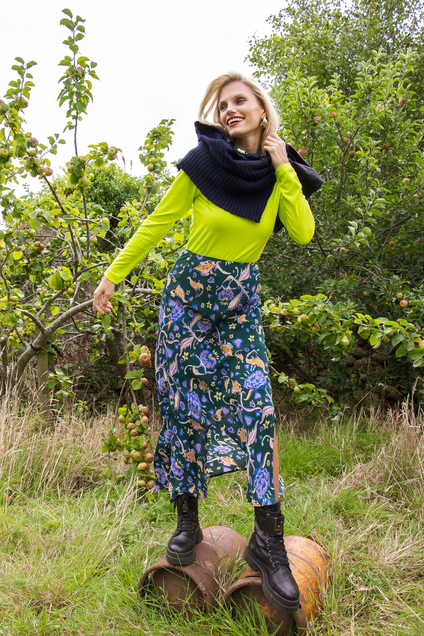 Rachel midi skirt (green)