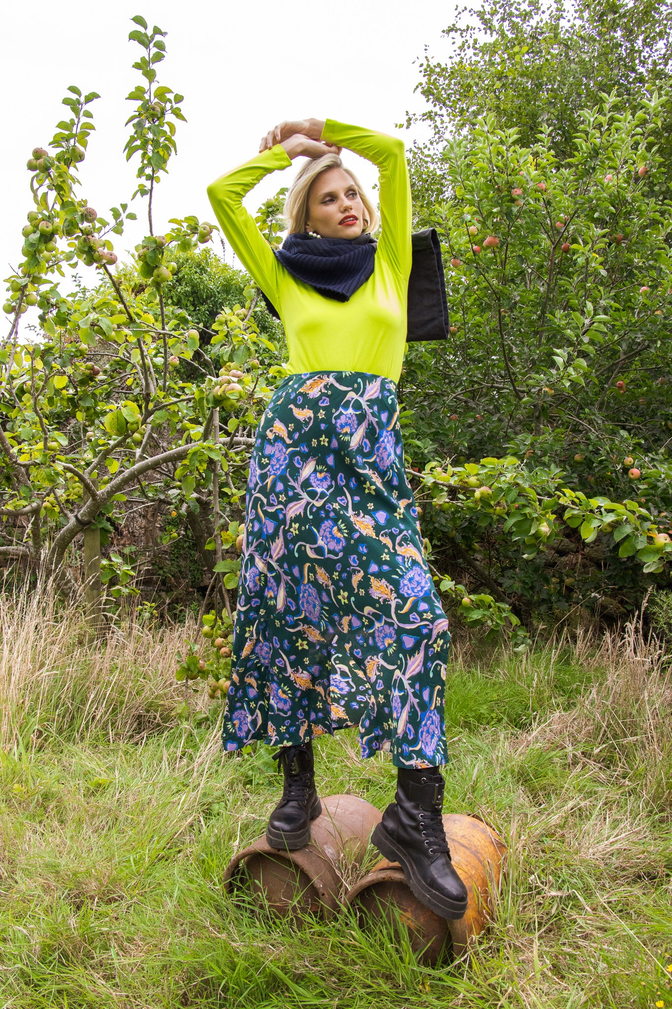 Rachel midi skirt (green)