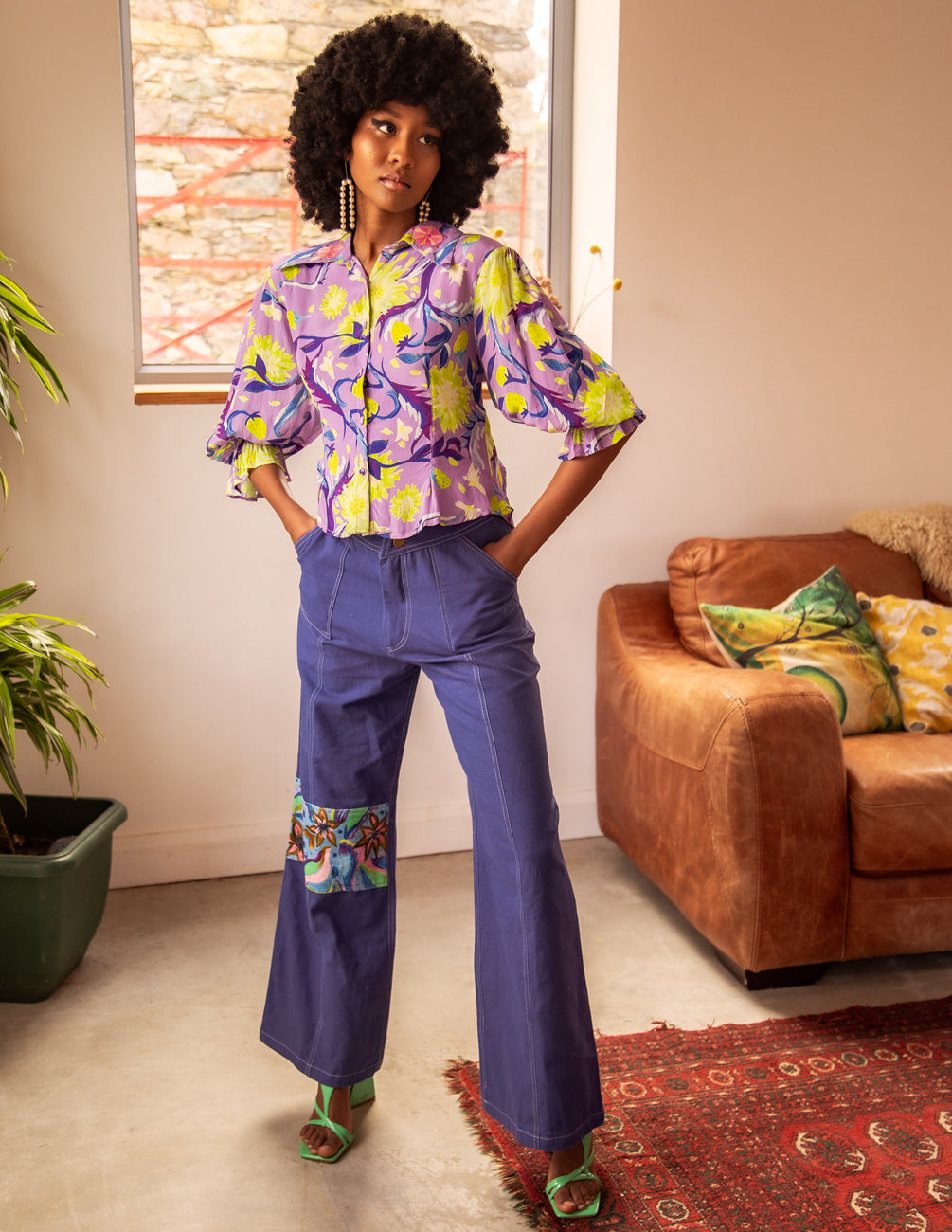 The Ingrid blouse in lilac