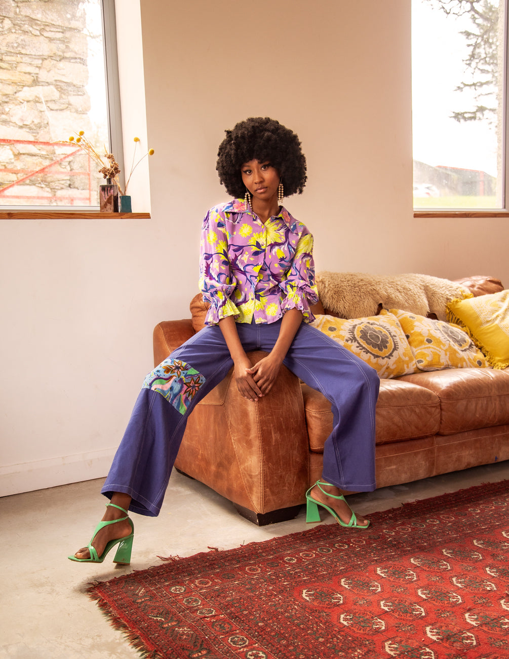 The Ingrid blouse in lilac