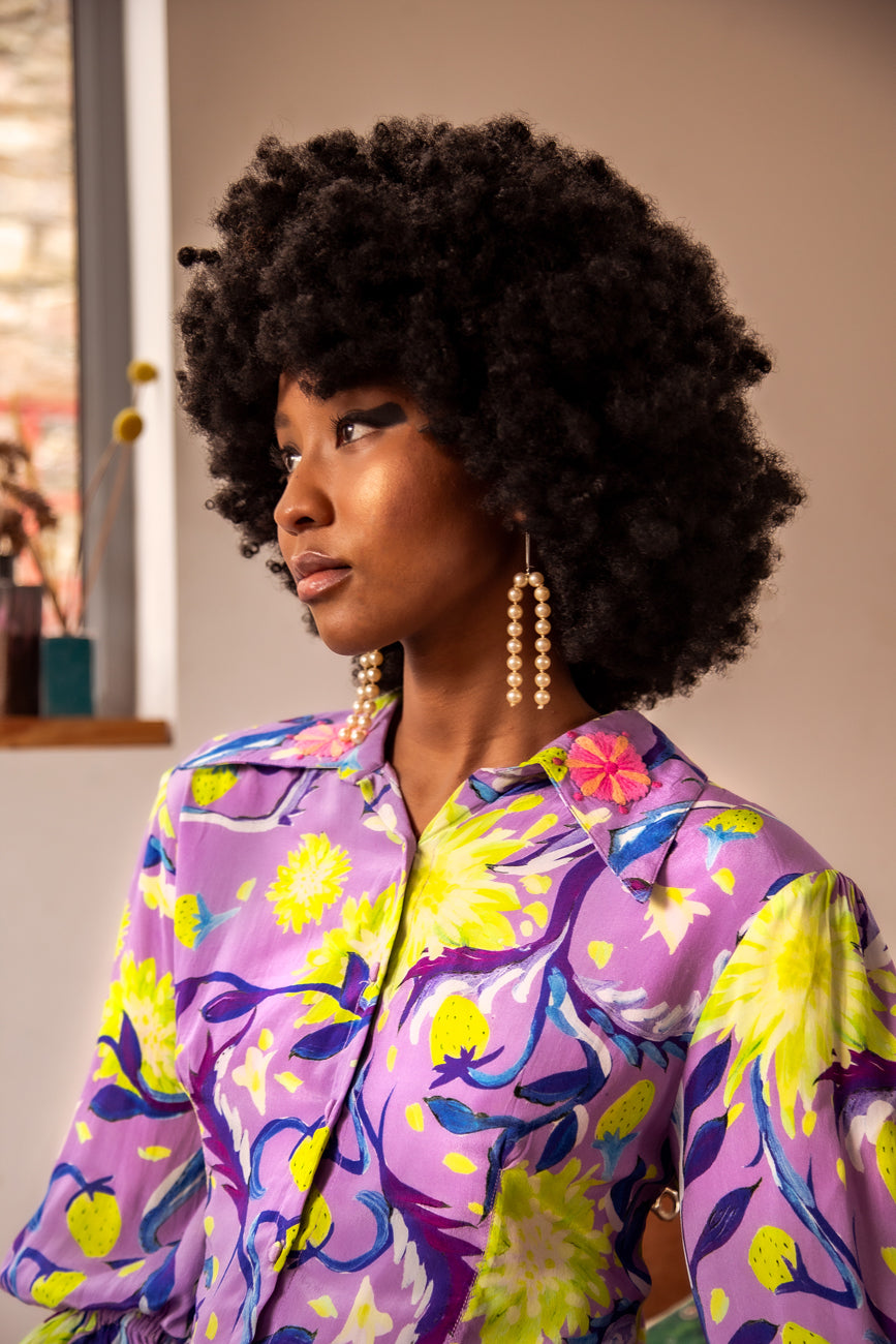 The Ingrid blouse in lilac