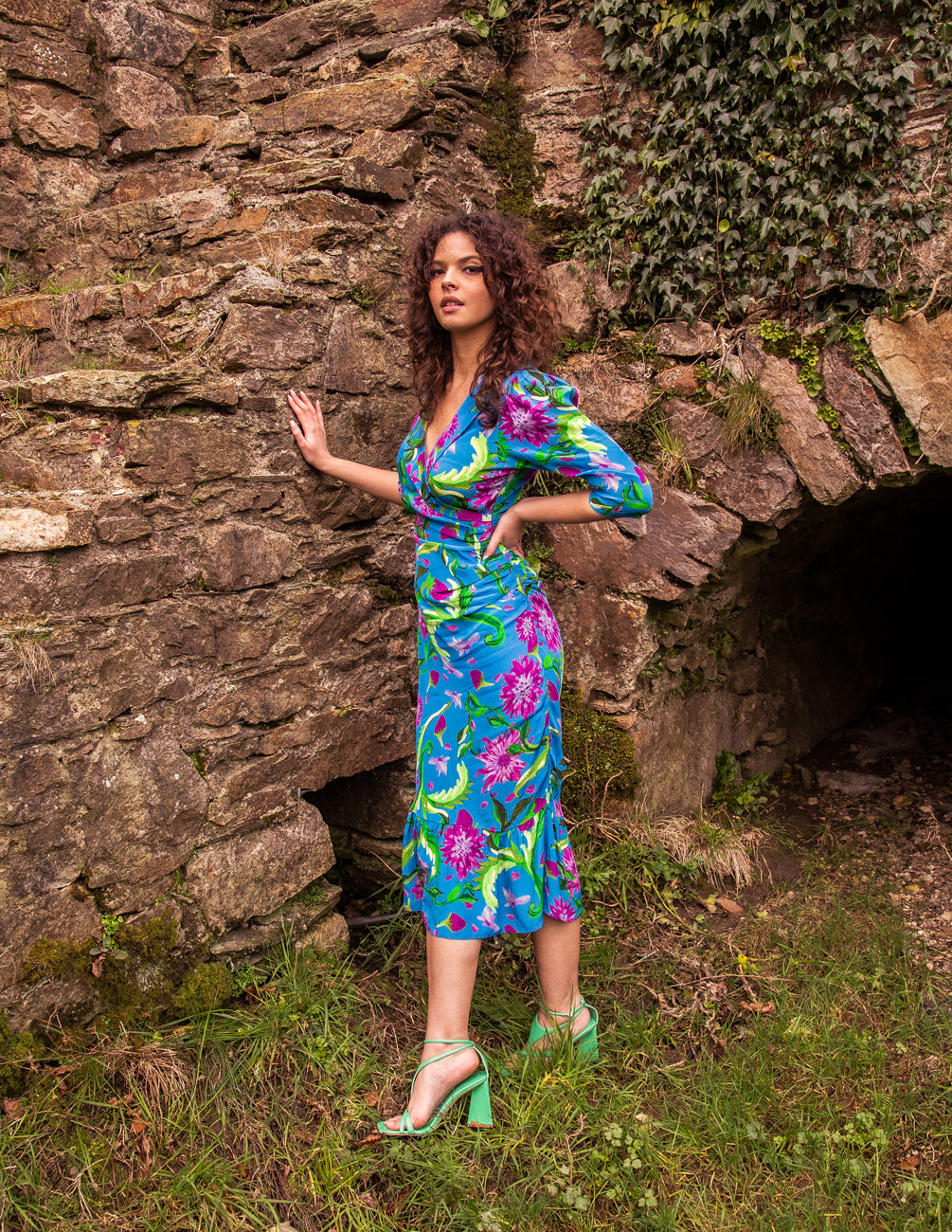 Maria dress in blue