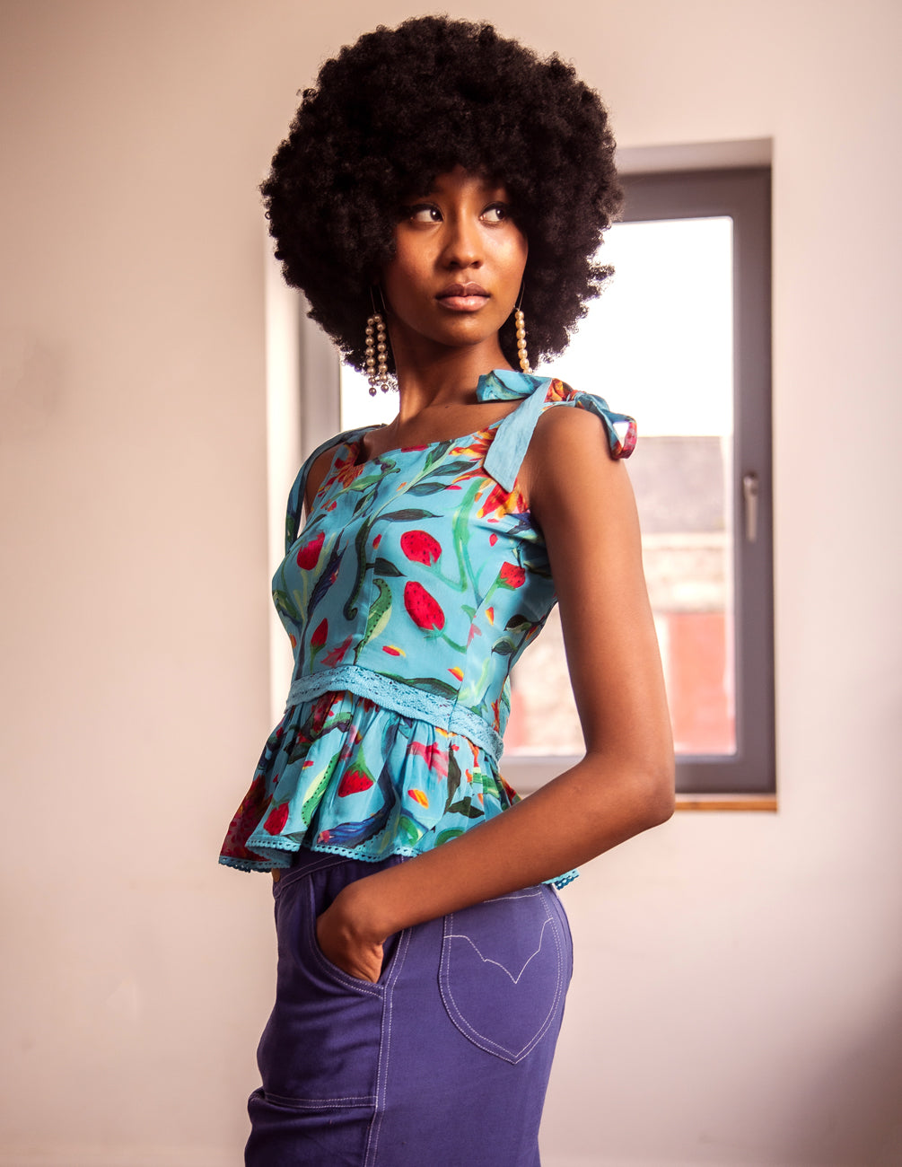 The Lucille Top blue