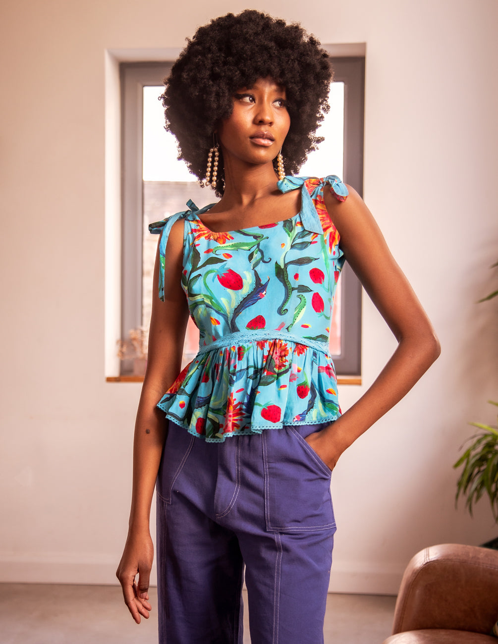 The Lucille Top blue