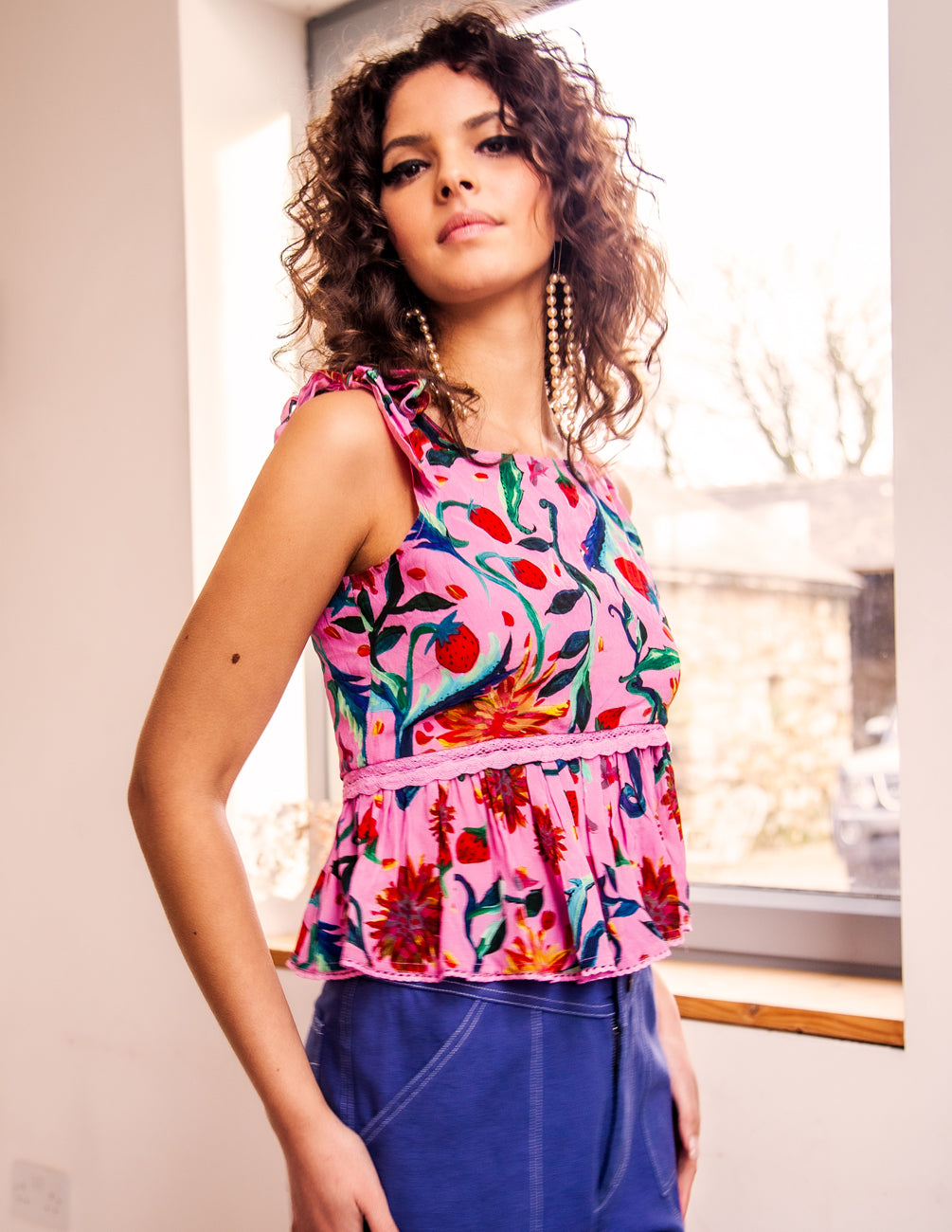 The Lucille Top pink