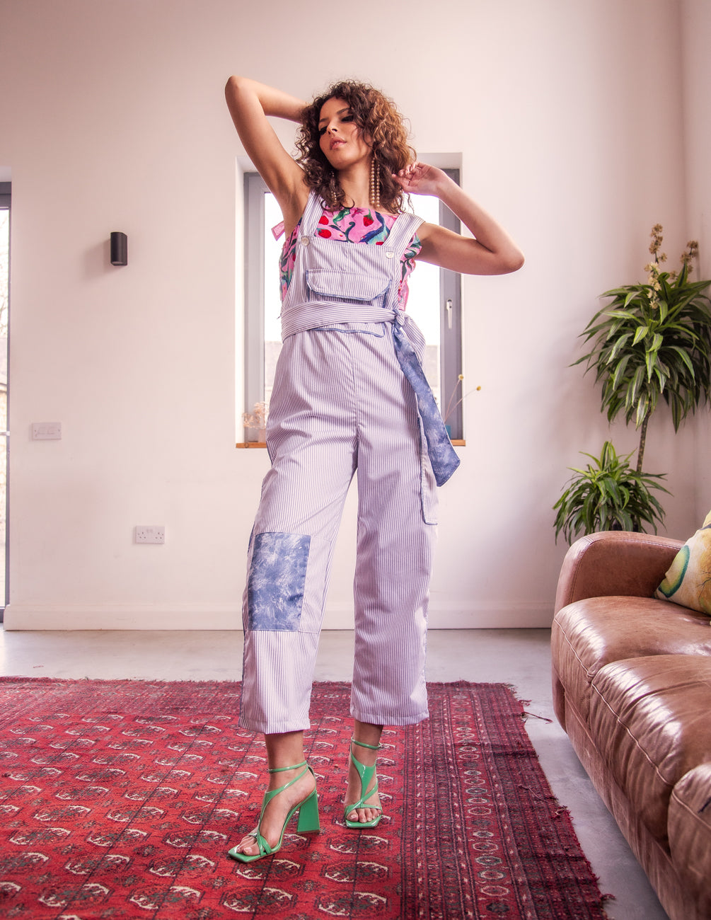 Clo Dungarees Sailor stripe