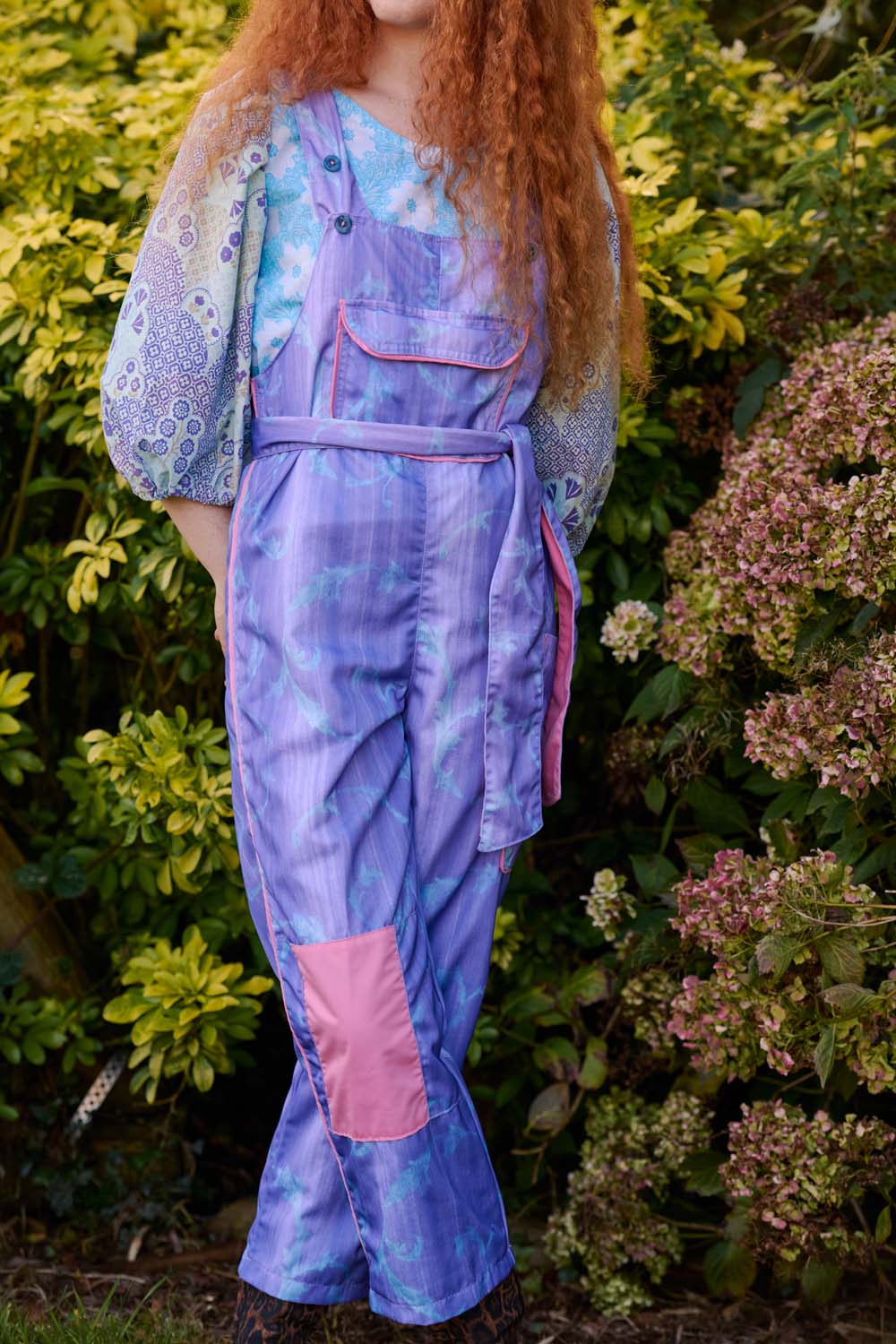 Clo Dungarees in Purple