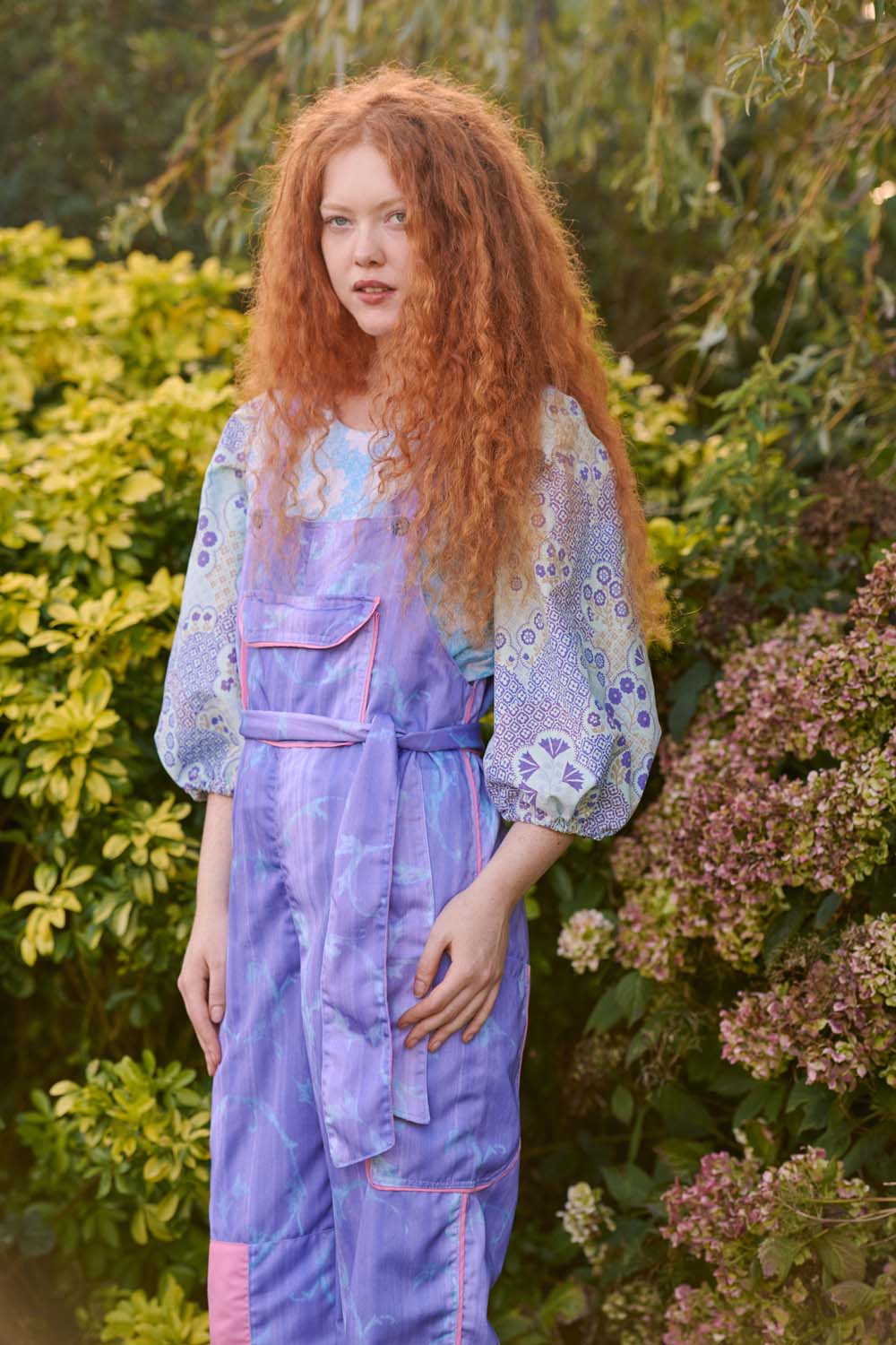 Clo Dungarees in Purple