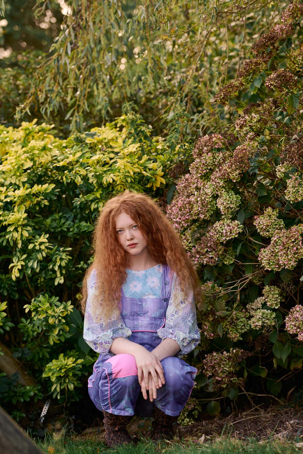 Clo Dungarees in Purple