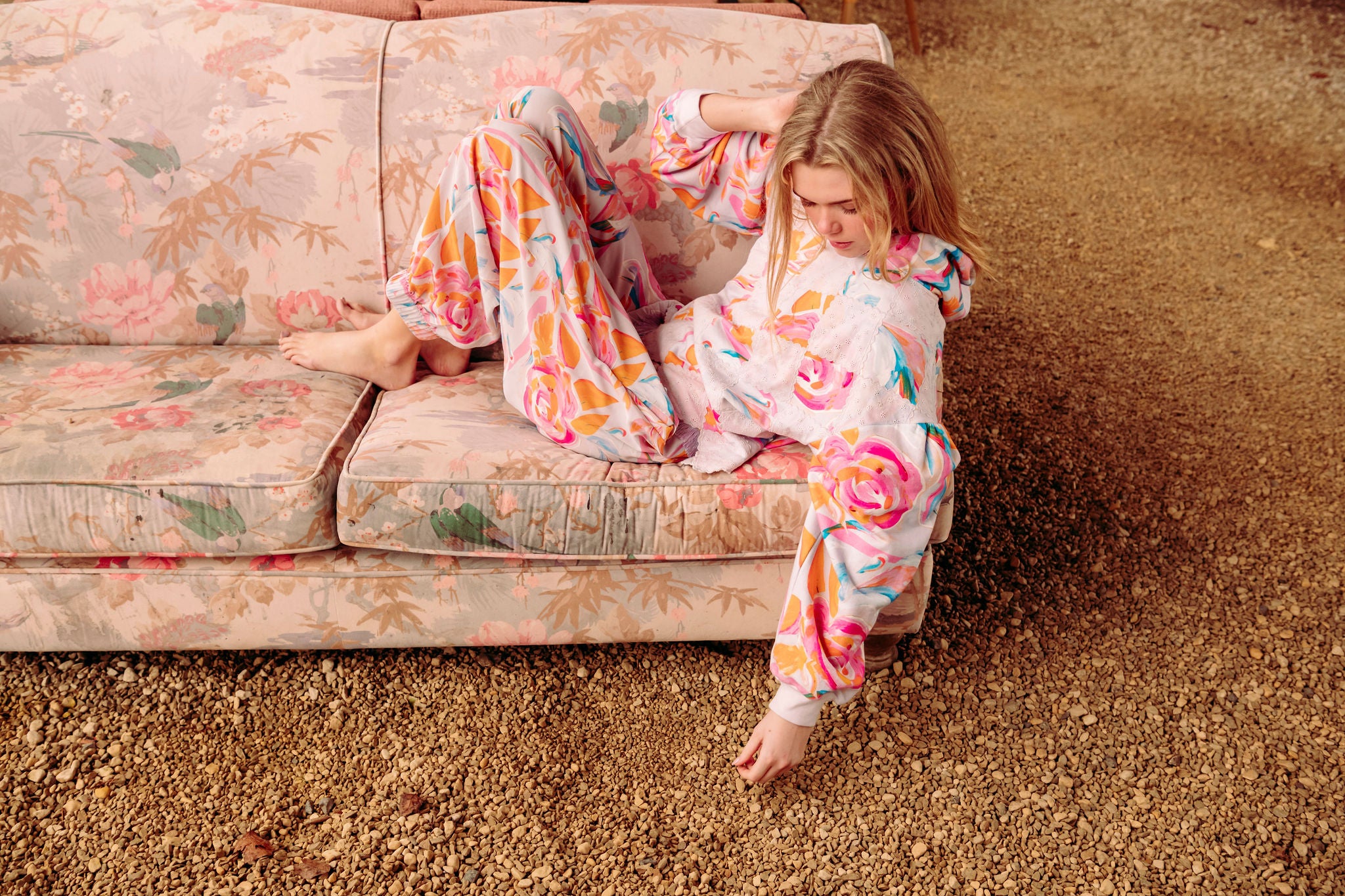 Fiadh Pant in multi pastel print