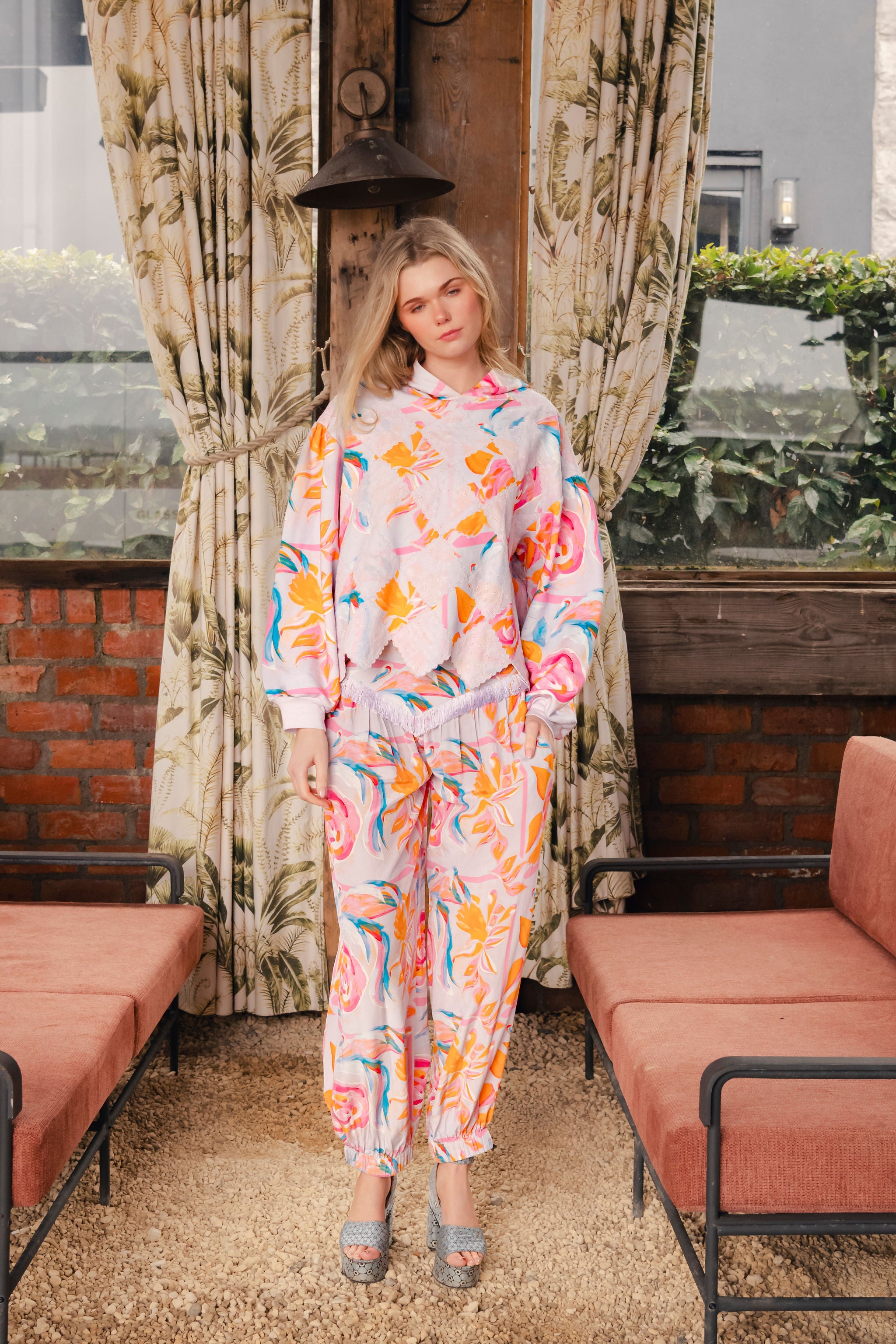 Fiadh Pant in multi pastel print