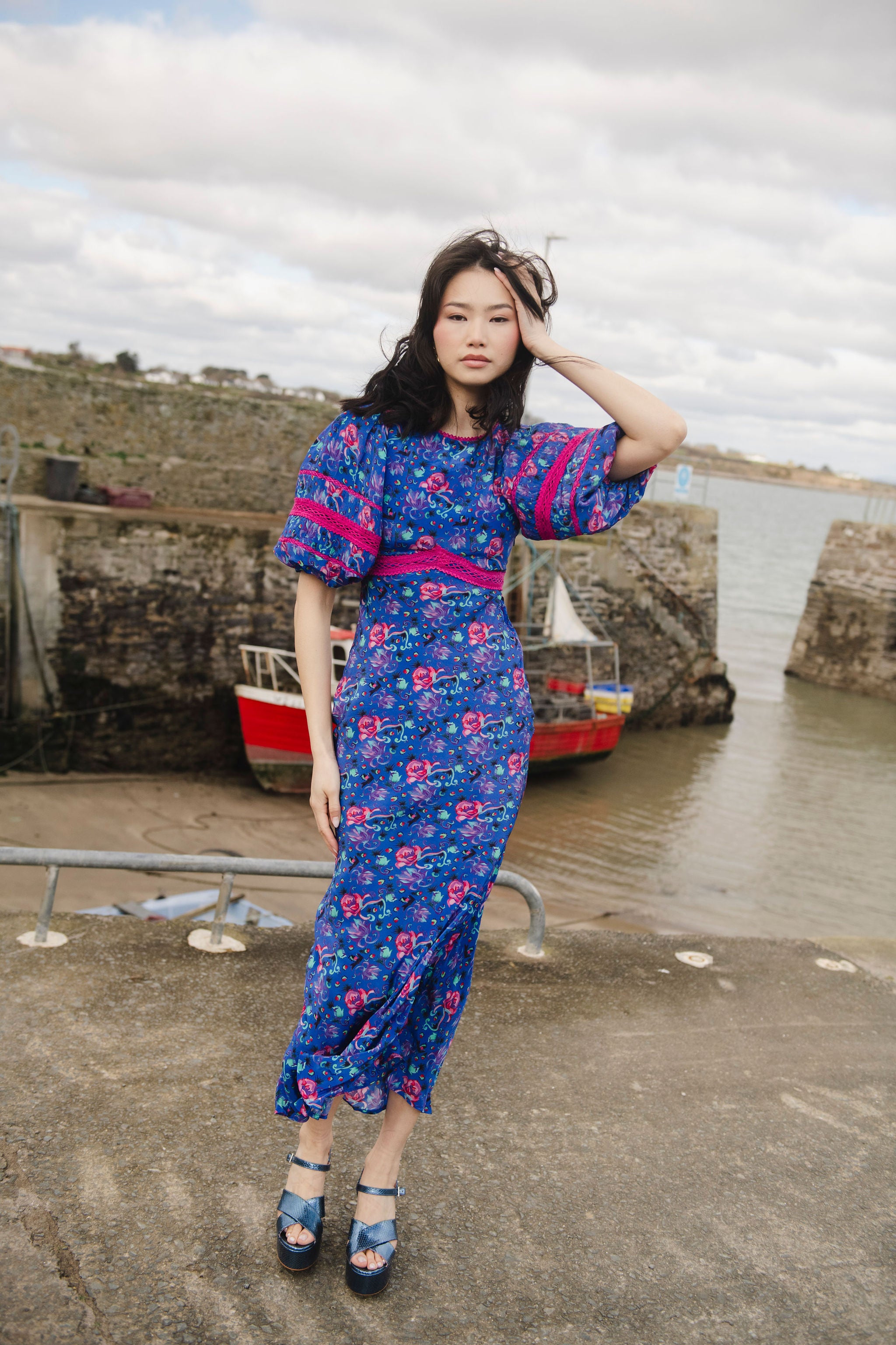 Anne Dress Blue