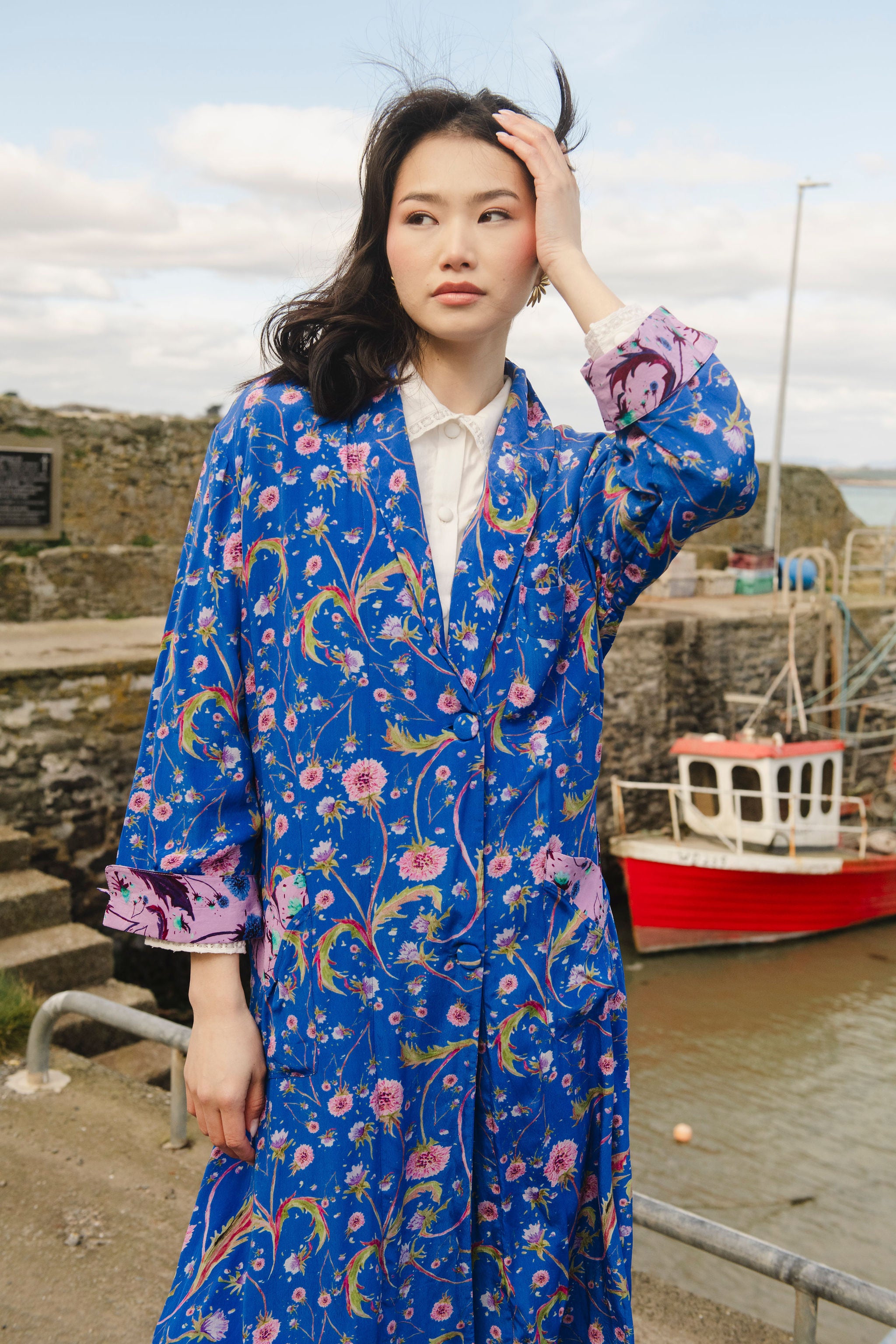 Blue Dandelion Elle Kimono