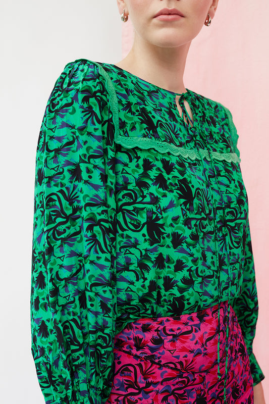 Sienna blouse in green