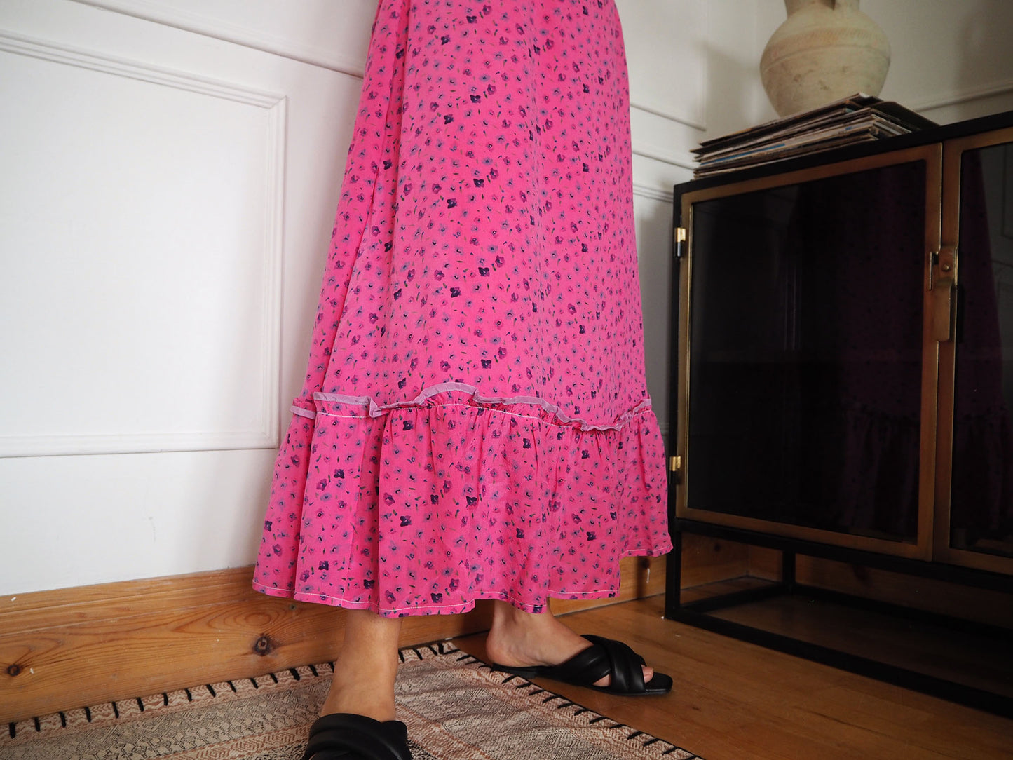 Ellen dress pink silk4