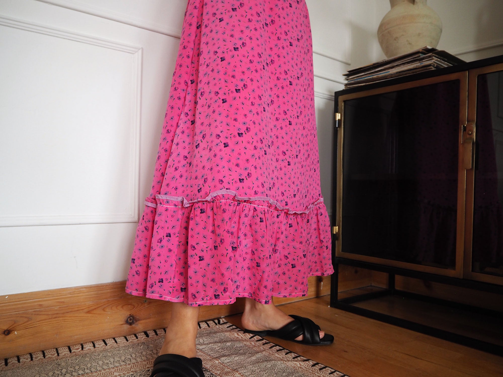 Ellen dress pink silk4