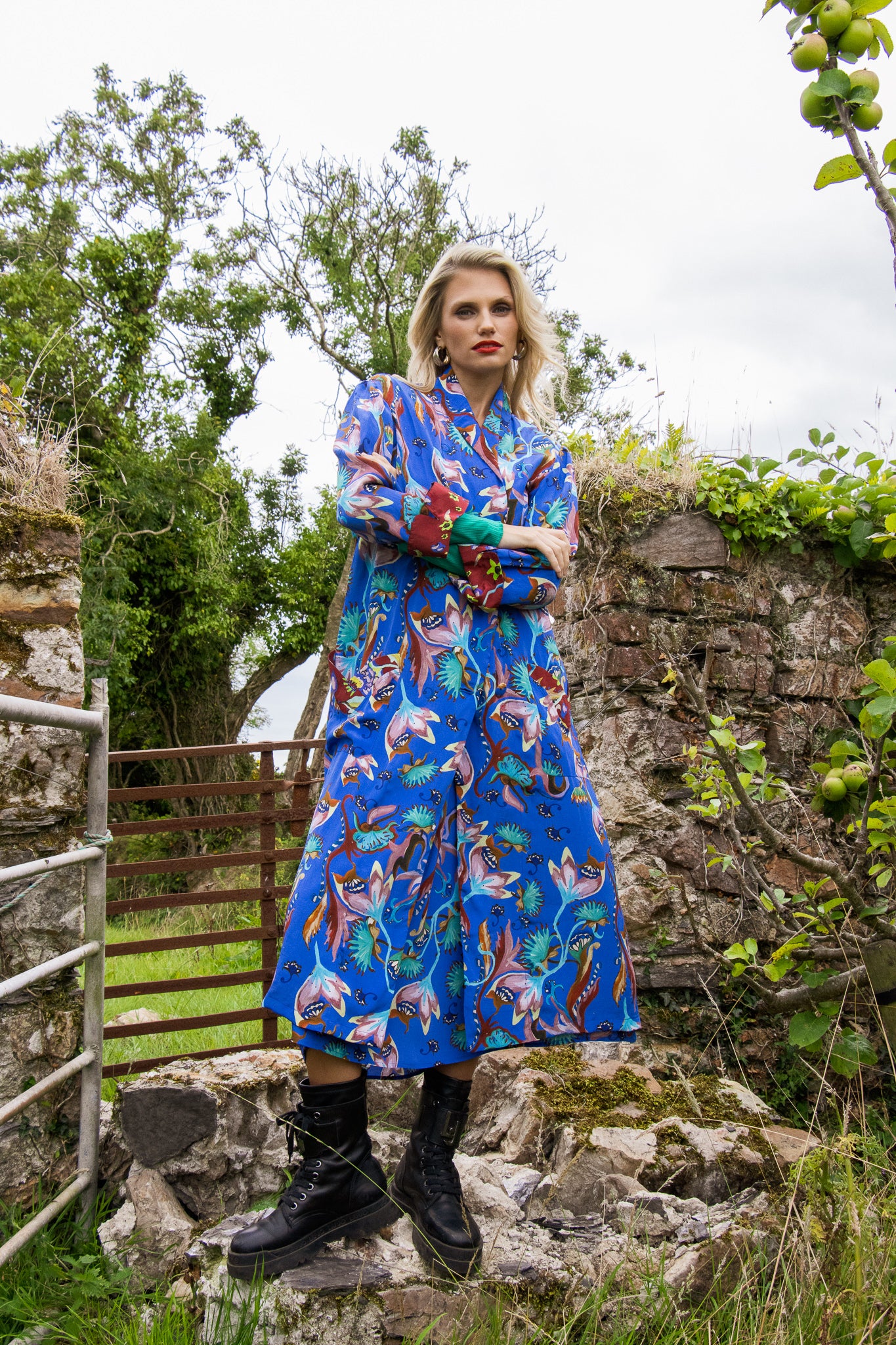 The Elle Kimono - Enchanted Blue