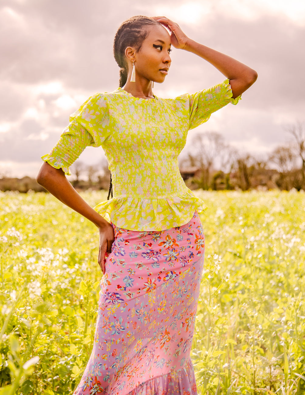 The Ebony skirt in pink