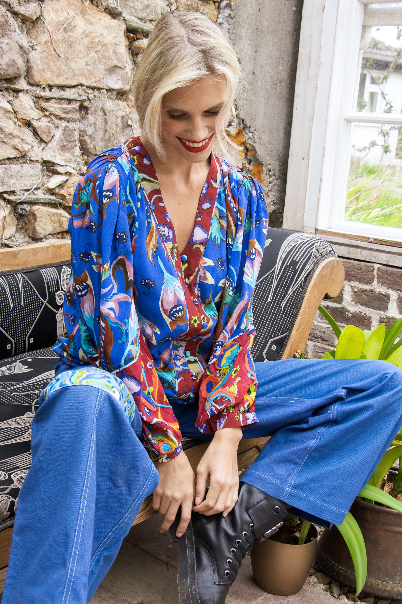 Jen Top (Blue Multi)