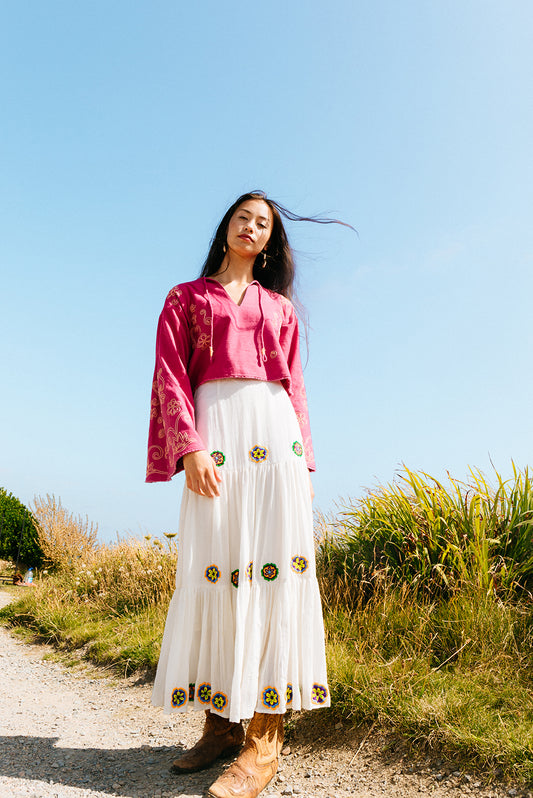 Ferifolk joy skirt organic cotton 118