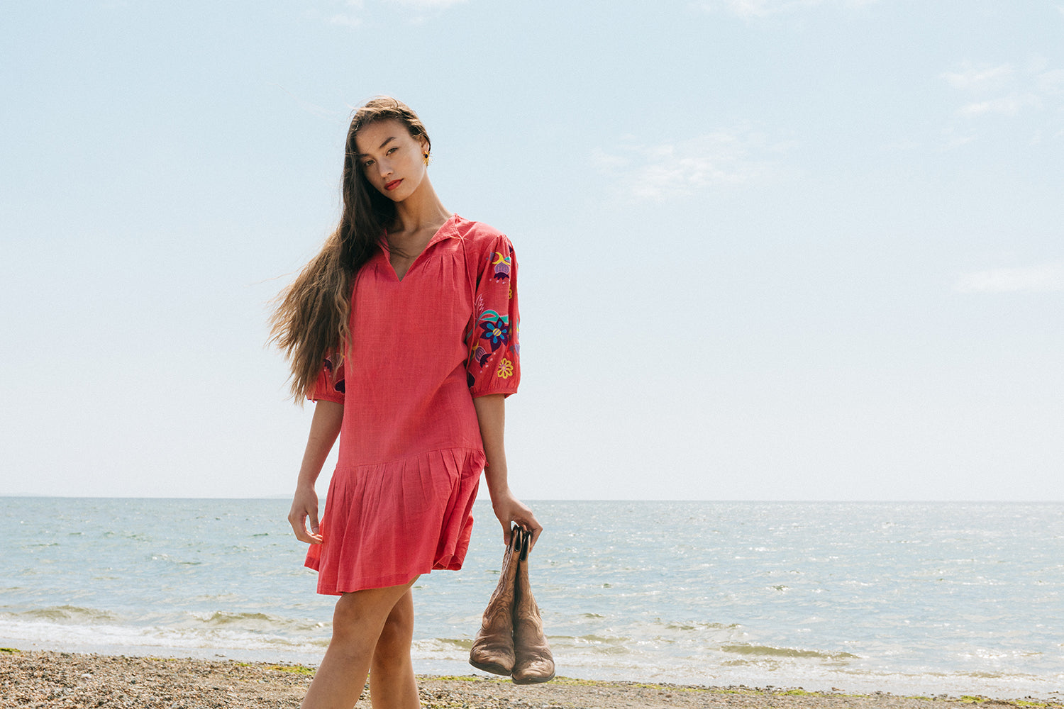 Ferifolk kayla dress organic cotton 28